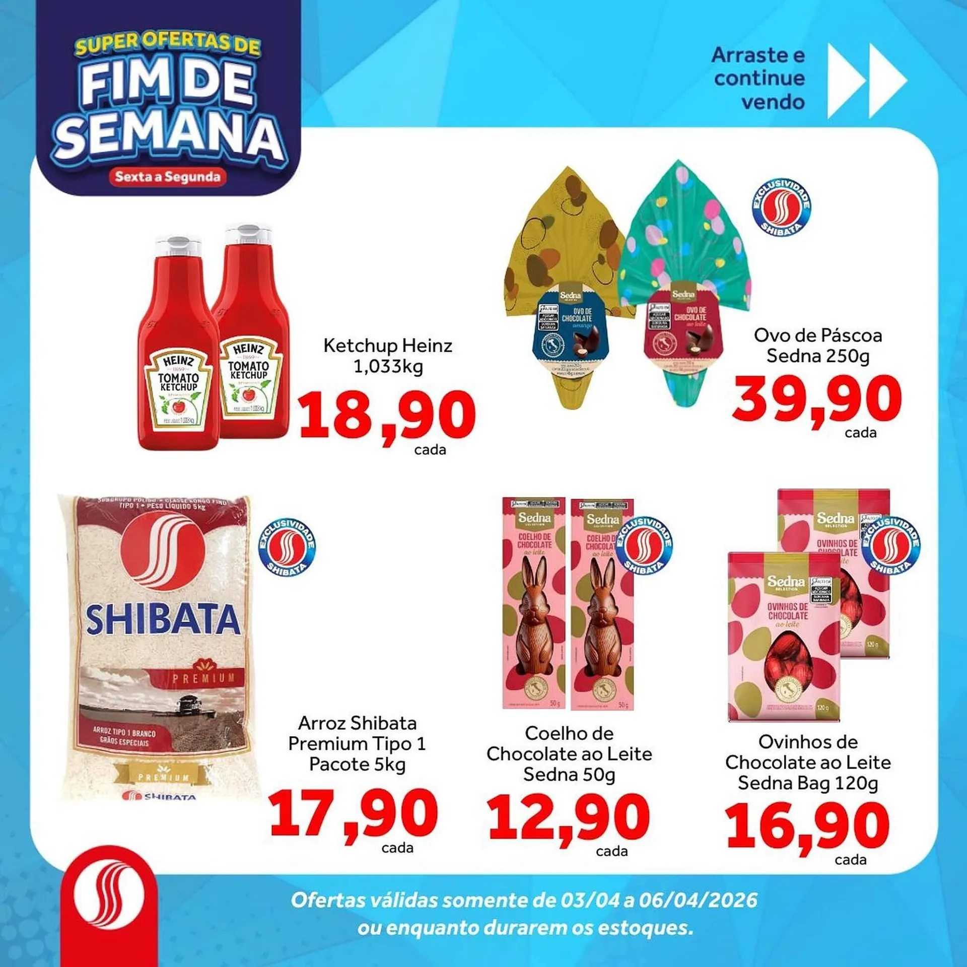 Encarte de Folheto Shibata Supermercados 3 de abril até 6 de abril 2026 - Pagina 4