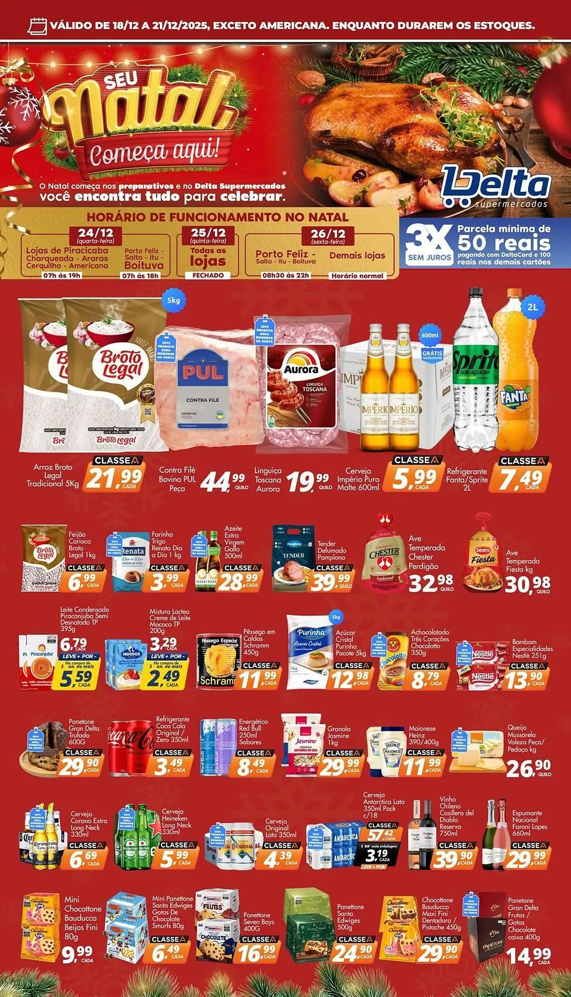 Encarte de Catálogo Delta Supermercados 18 de dezembro até 21 de dezembro 2025 - Pagina 1