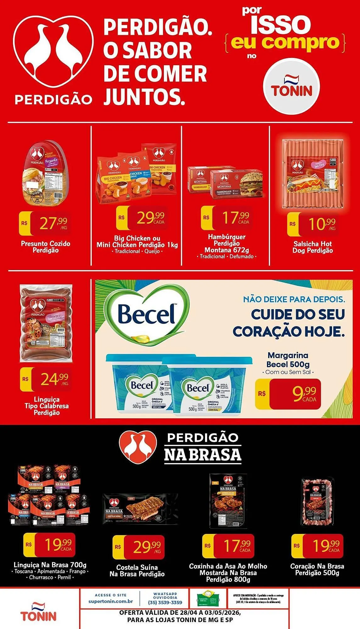 Encarte de Catálogo Tonin Superatacado 28 de abril até 3 de maio 2026 - Pagina 1