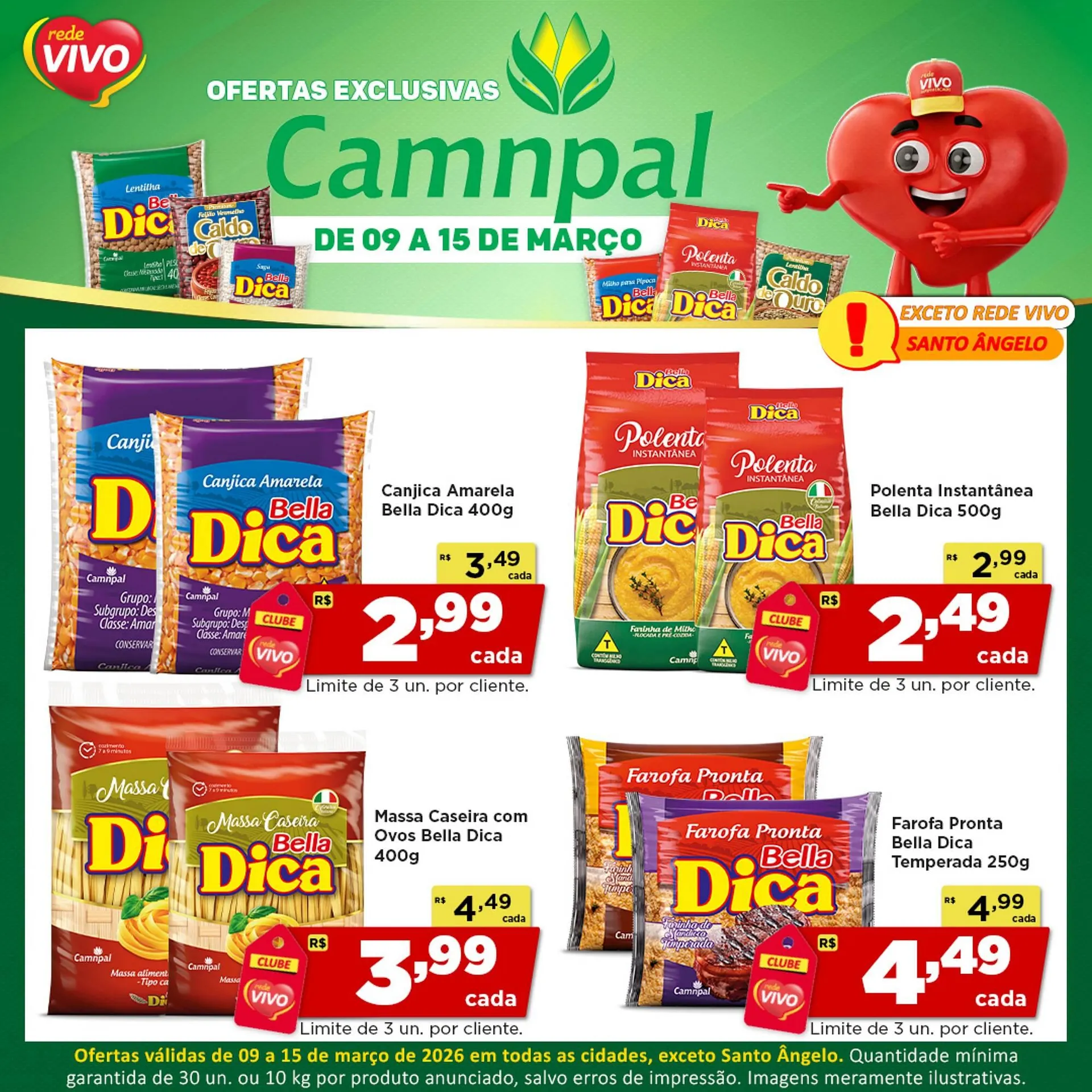 Encarte de Encarte Rede Vivo 9 de março até 15 de março 2026 - Pagina 1