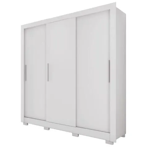 Guarda Roupas Casal 3 Portas de Correr 2 Gavetas Ana Branco Caemmun