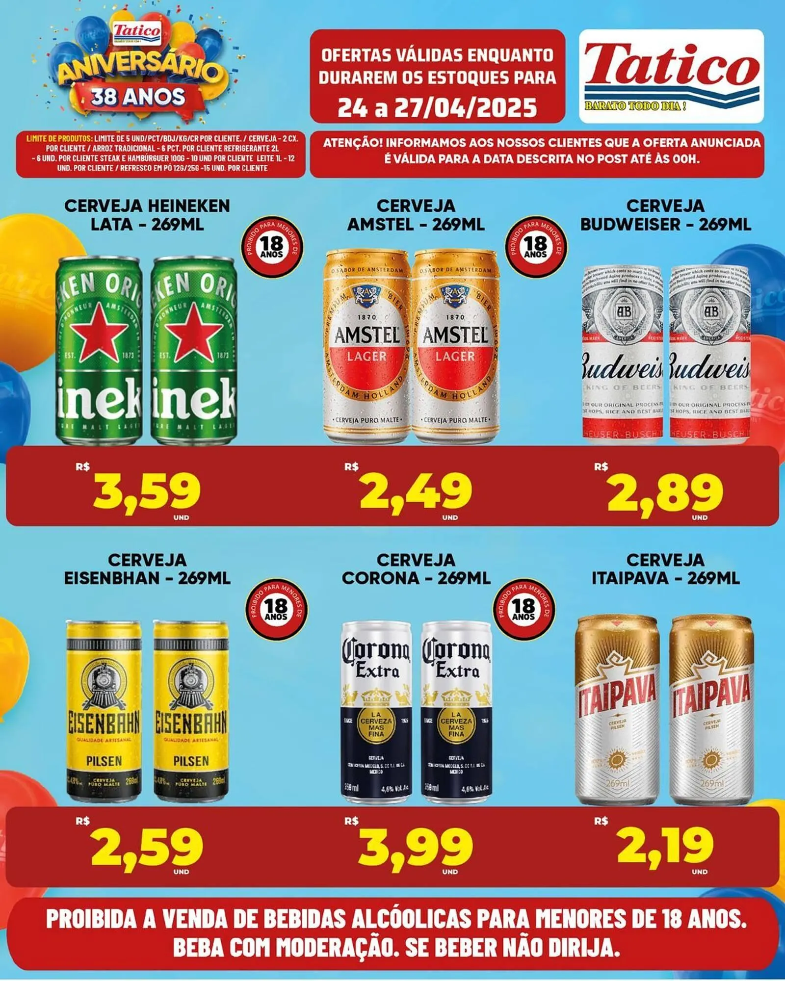 Encarte de Catálogo Tatico 24 de abril até 28 de abril 2025 - Pagina 3