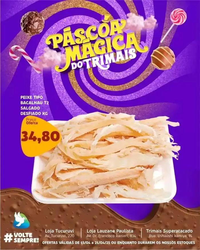 Encarte de Encarte Trimais Supermercado 15 de abril até 21 de abril 2025 - Pagina 1