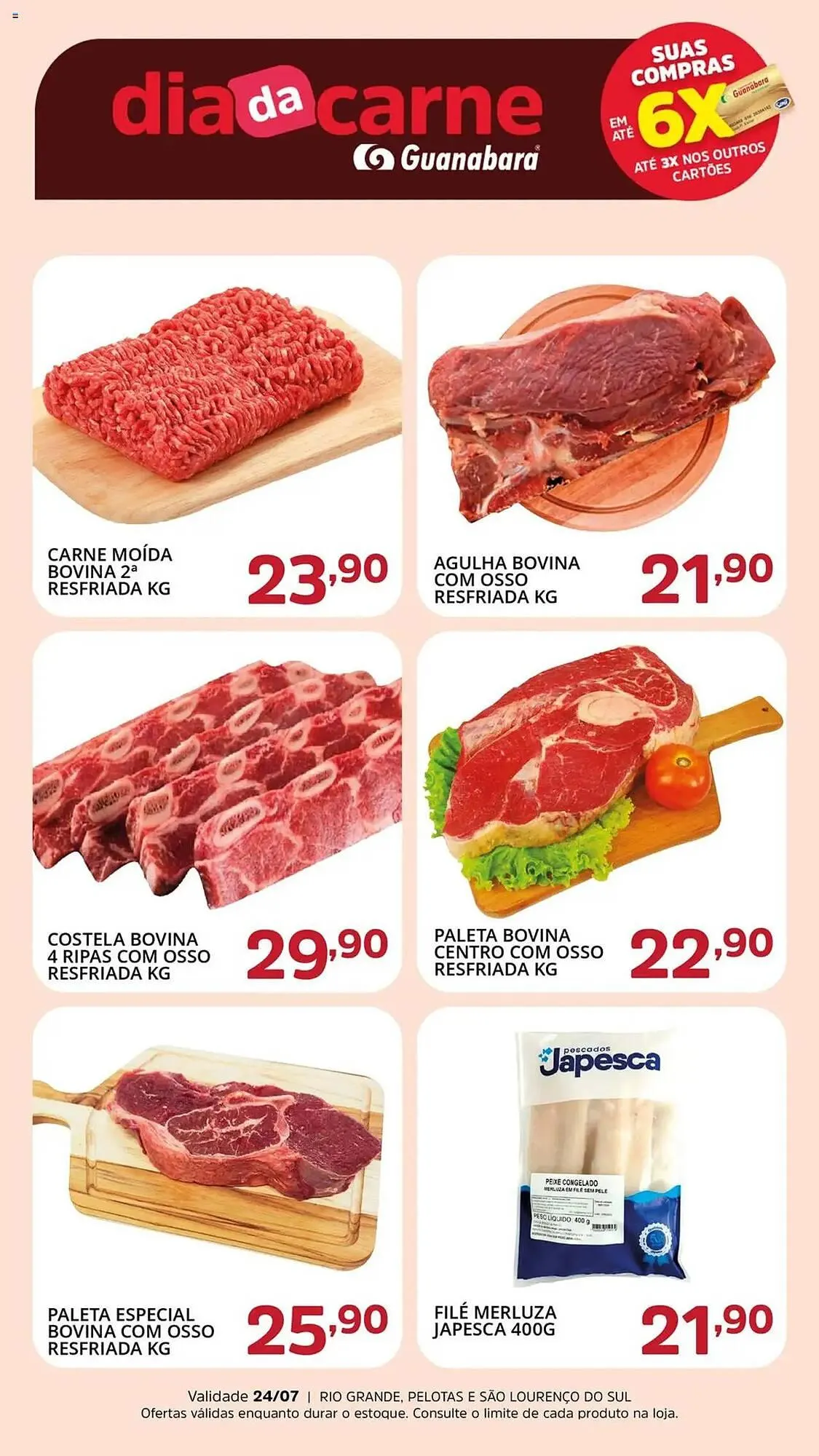 Encarte de Catálogo Supermercados Guanabara 24 de julho até 24 de julho 2025 - Pagina 1