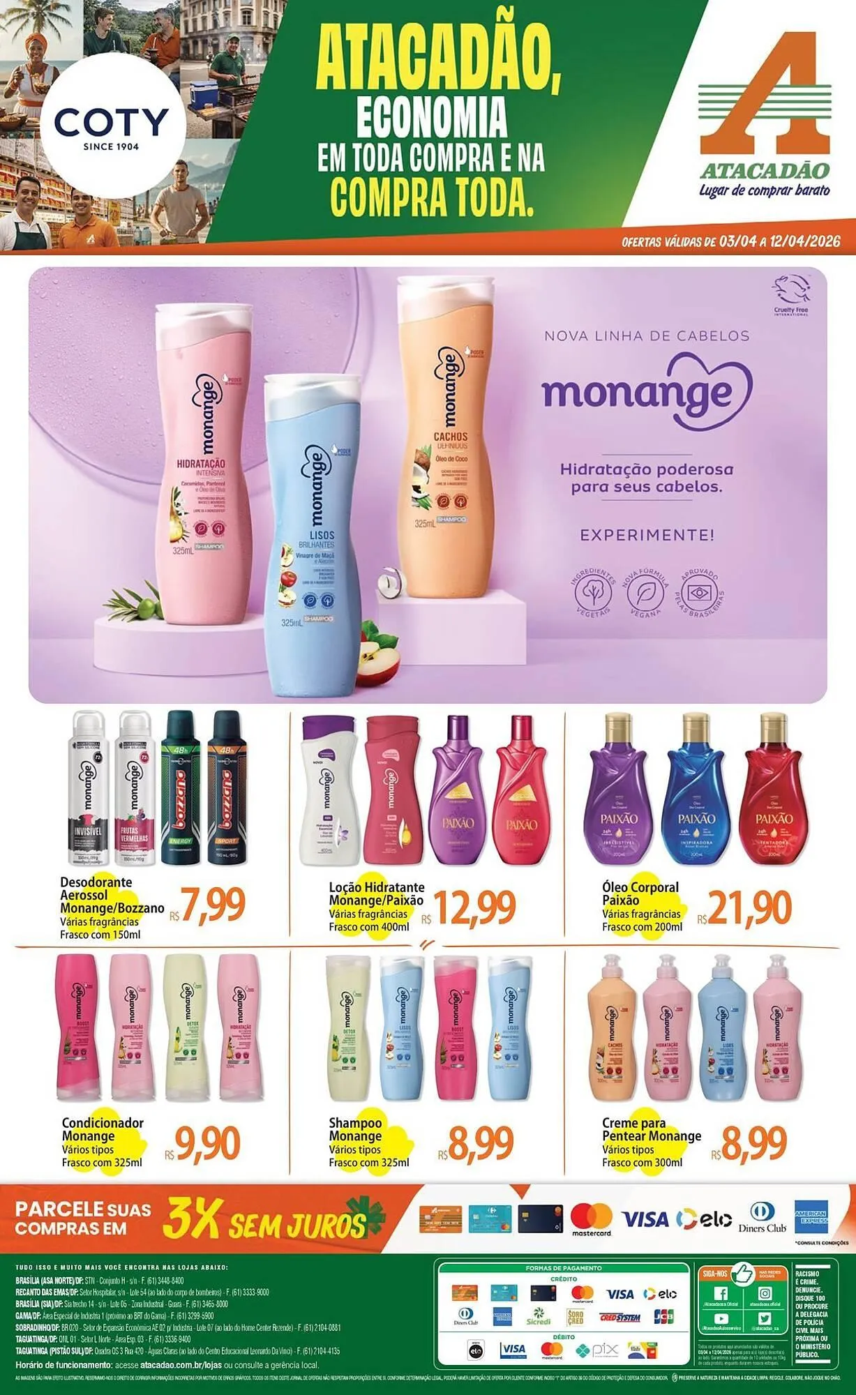 Encarte de Folheto Atacadão 3 de abril até 12 de abril 2026 - Pagina 1