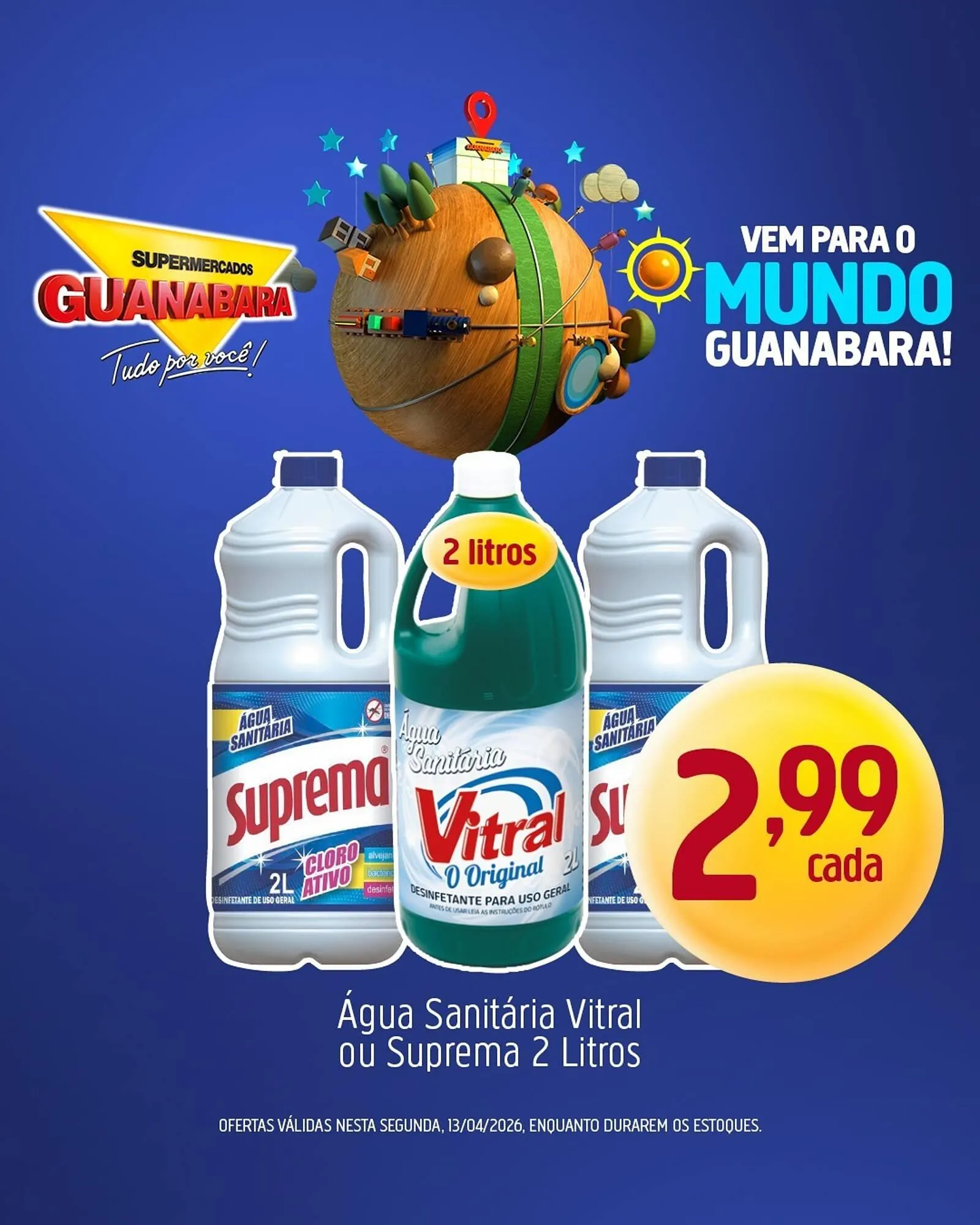 Encarte de Encarte Supermercados Guanabara 13 de abril até 13 de abril 2026 - Pagina 1