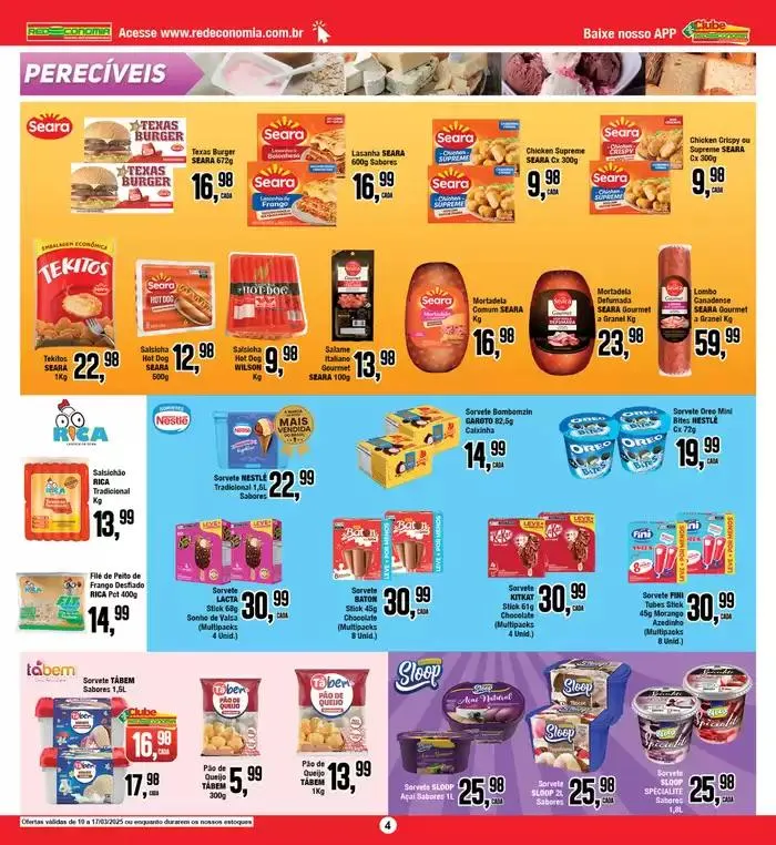 Encarte de Ofertas Rede Economia 10 de março até 17 de março 2025 - Pagina 4