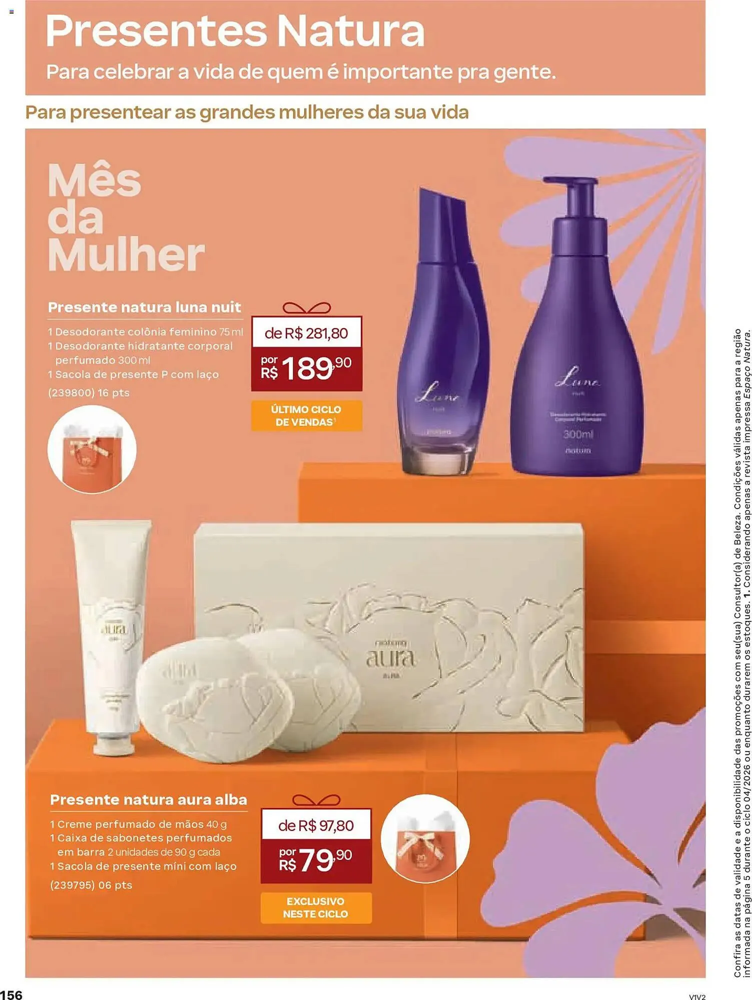 Encarte de Catálogo Natura 19 de fevereiro até 12 de março 2026 - Pagina 156