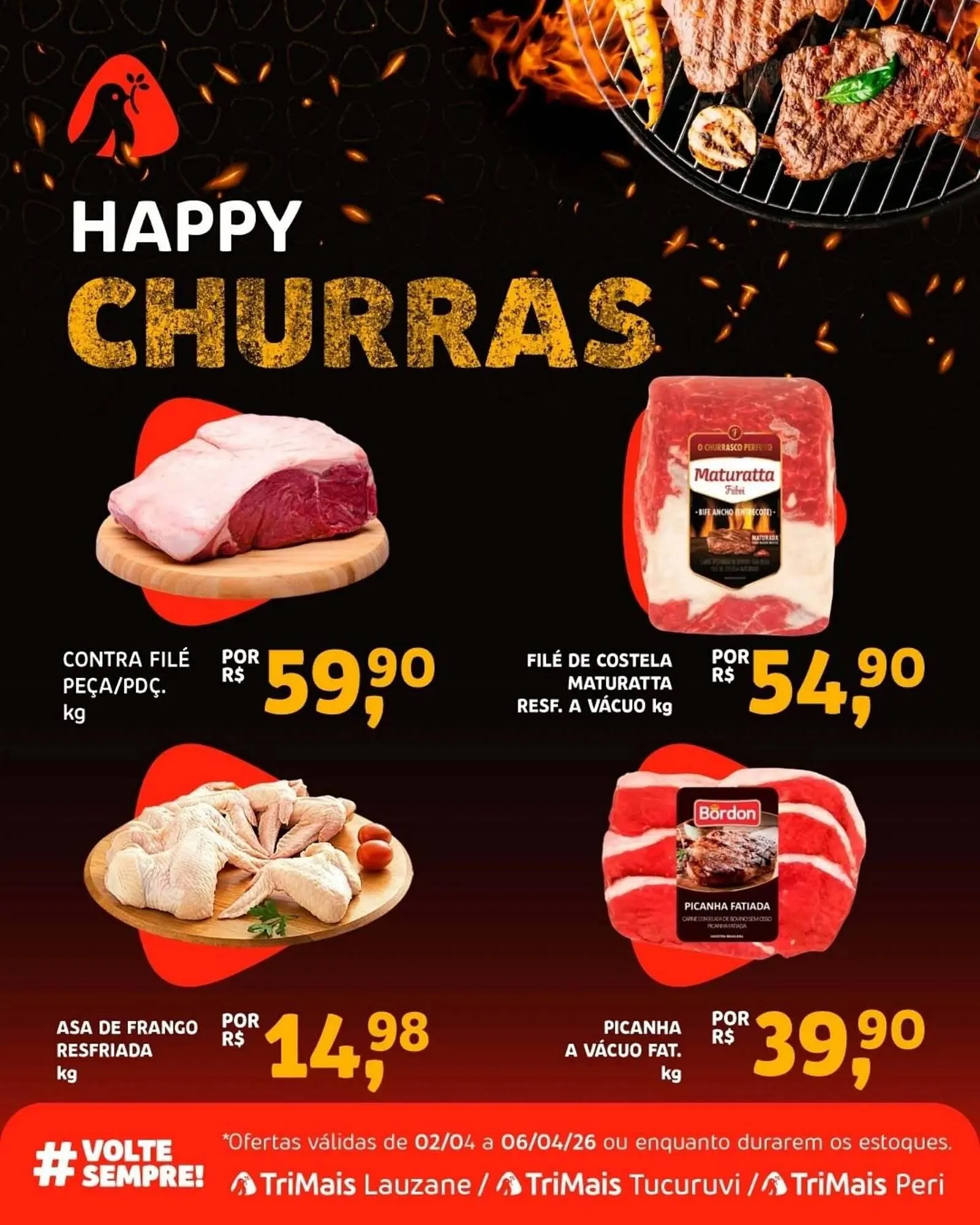 Encarte de Catálogo Trimais Supermercado 2 de abril até 6 de abril 2026 - Pagina 1