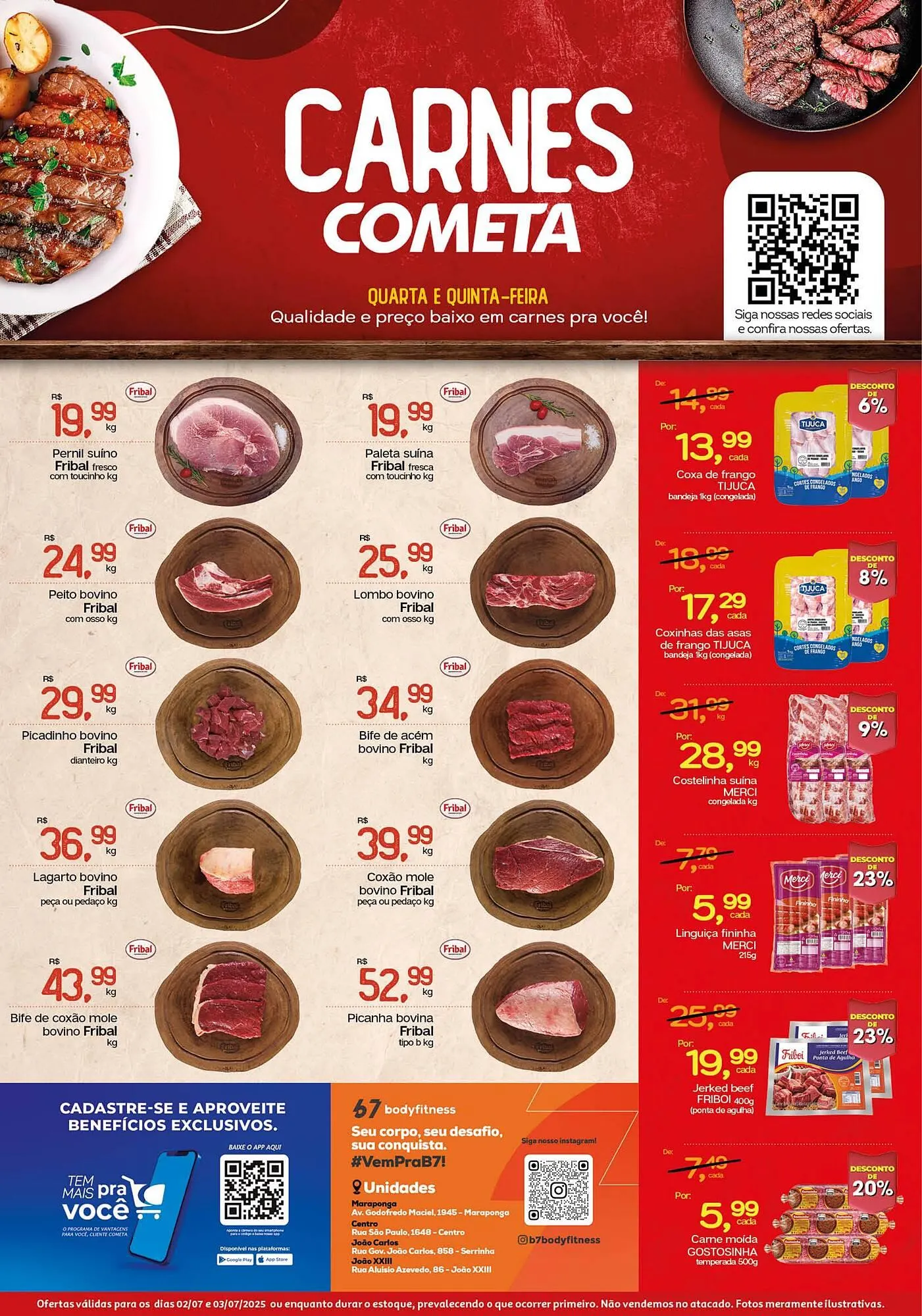 Encarte de Catálogo Cometa Supermercados 2 de julho até 3 de julho 2025 - Pagina 1