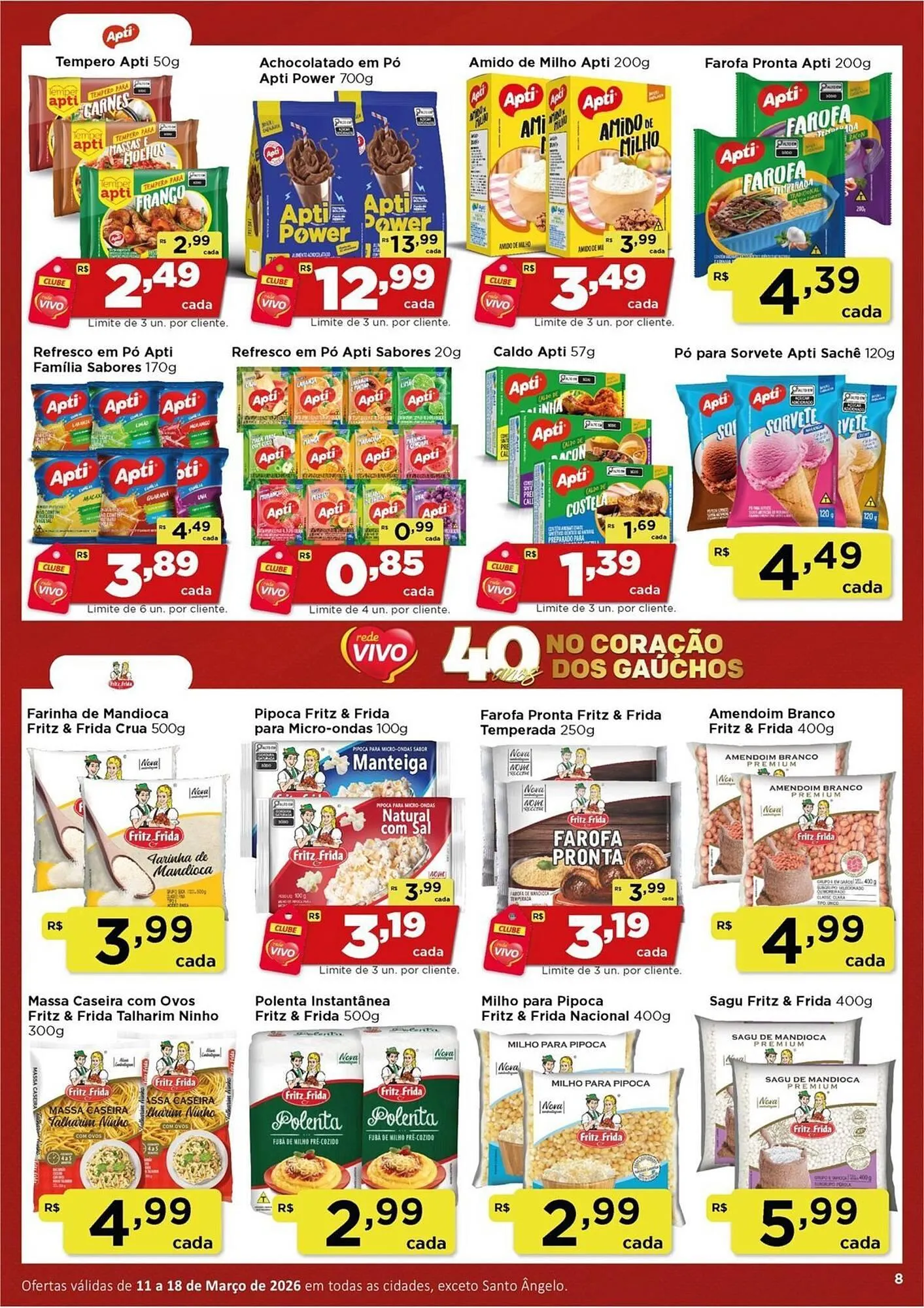 Encarte de Encarte Rede Vivo 11 de março até 18 de março 2026 - Pagina 8