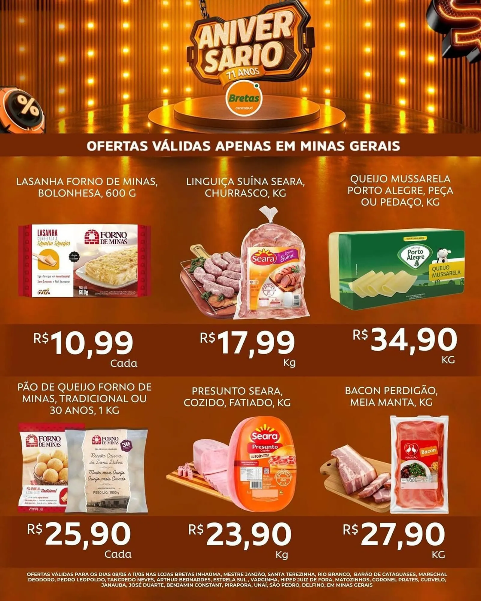 Encarte de Catálogo Supermercados Bretas 8 de maio até 11 de maio 2025 - Pagina 2