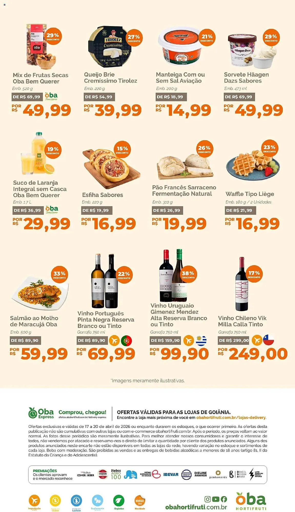 Encarte de Folheto Oba Hortifruti 17 de abril até 20 de abril 2026 - Pagina 4