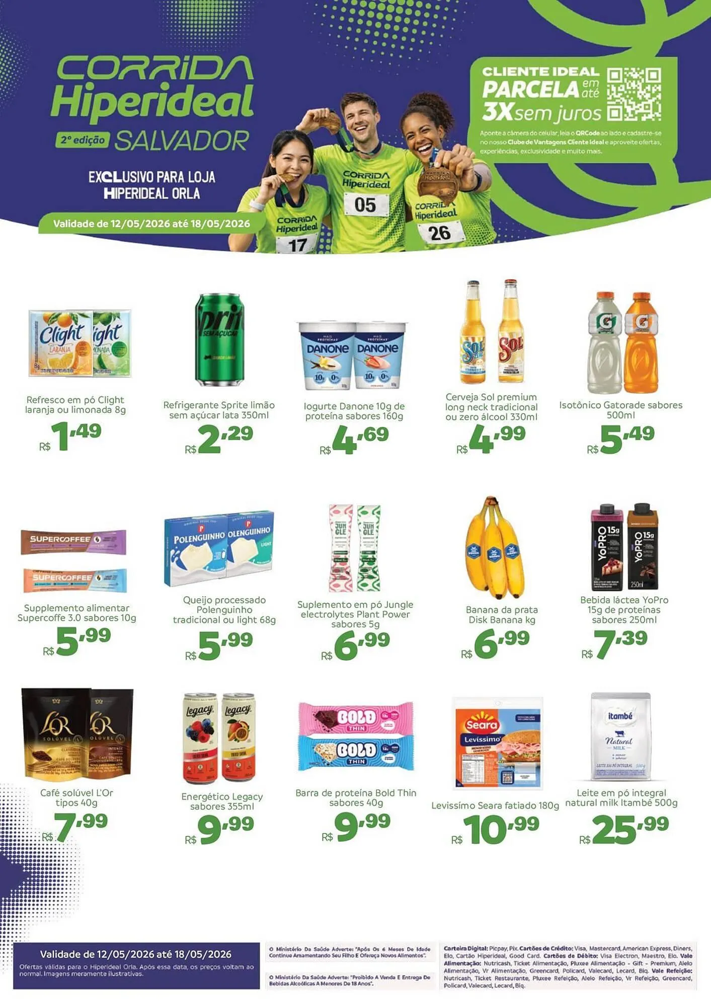 Encarte de Catálogo Hiperideal Supermercados 12 de maio até 18 de maio 2026 - Pagina 1
