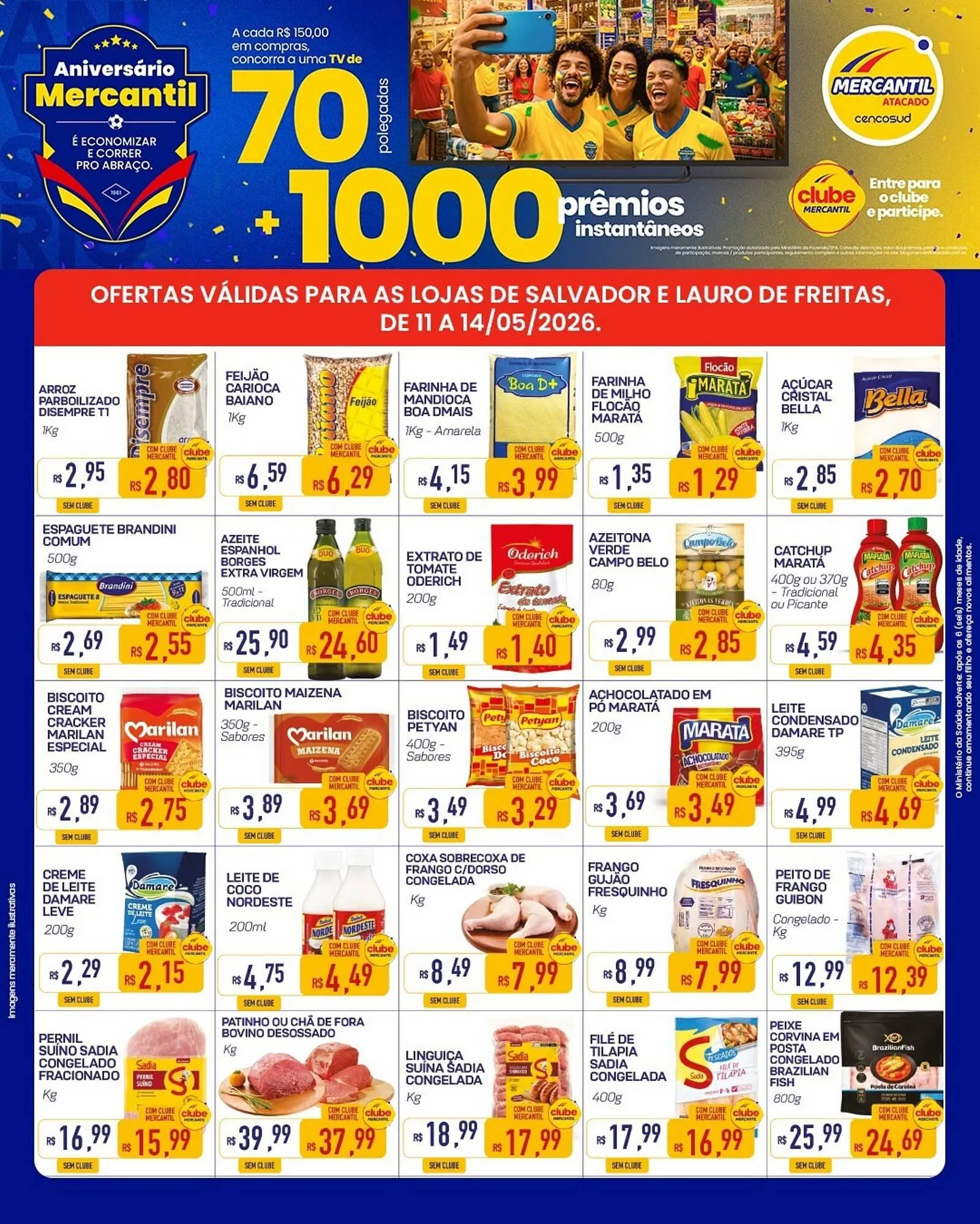Encarte de Folheto Mercantil Rodrigues 11 de maio até 14 de maio 2026 - Pagina 1