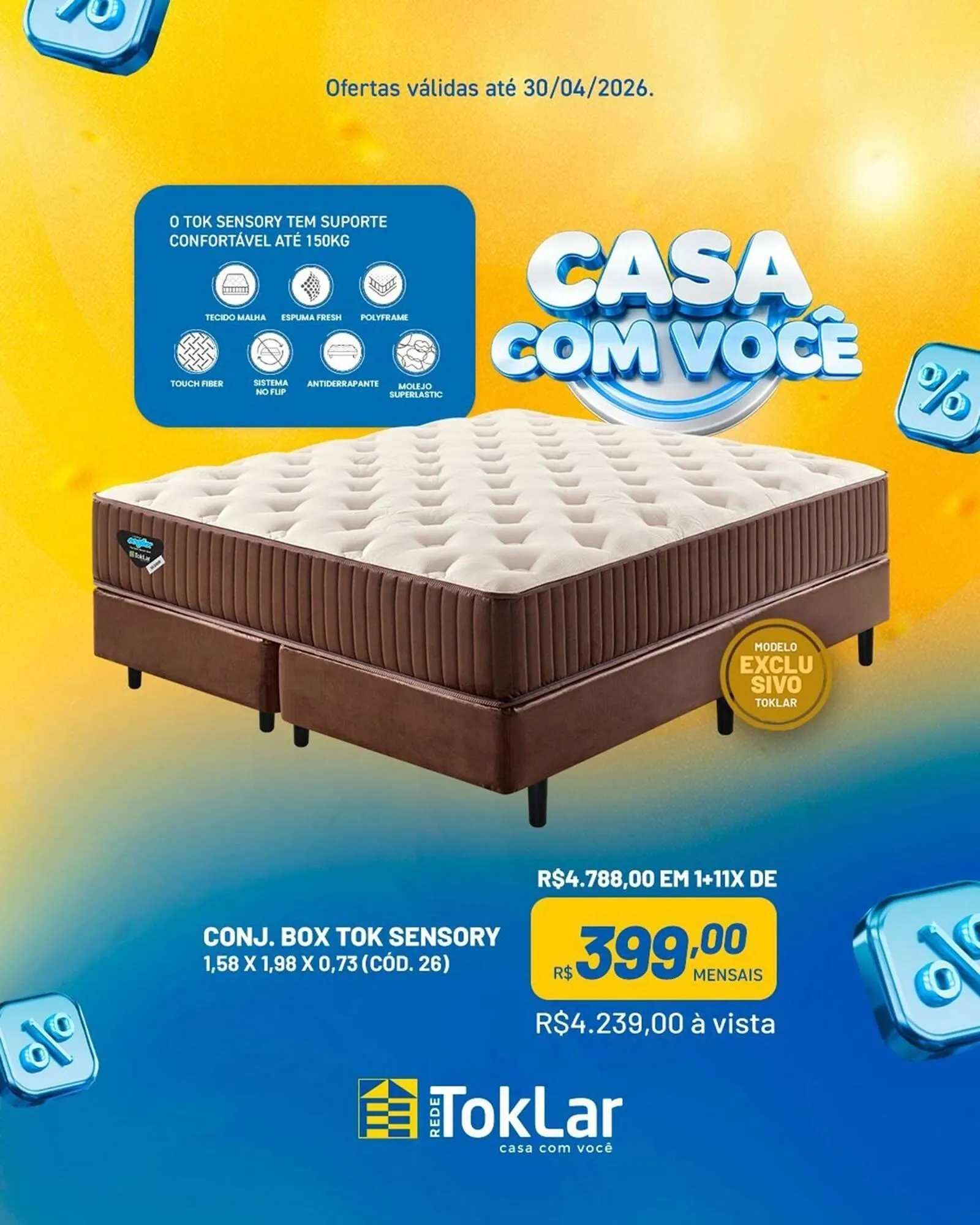 Encarte de Folheto Toklar 10 de abril até 30 de abril 2026 - Pagina 1