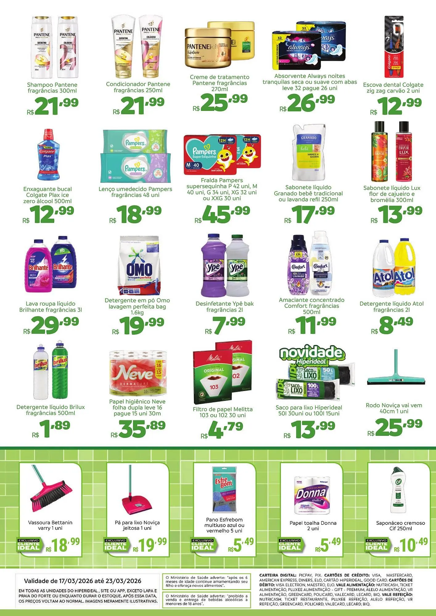 Encarte de Catálogo Hiperideal Supermercados 17 de março até 23 de março 2026 - Pagina 4