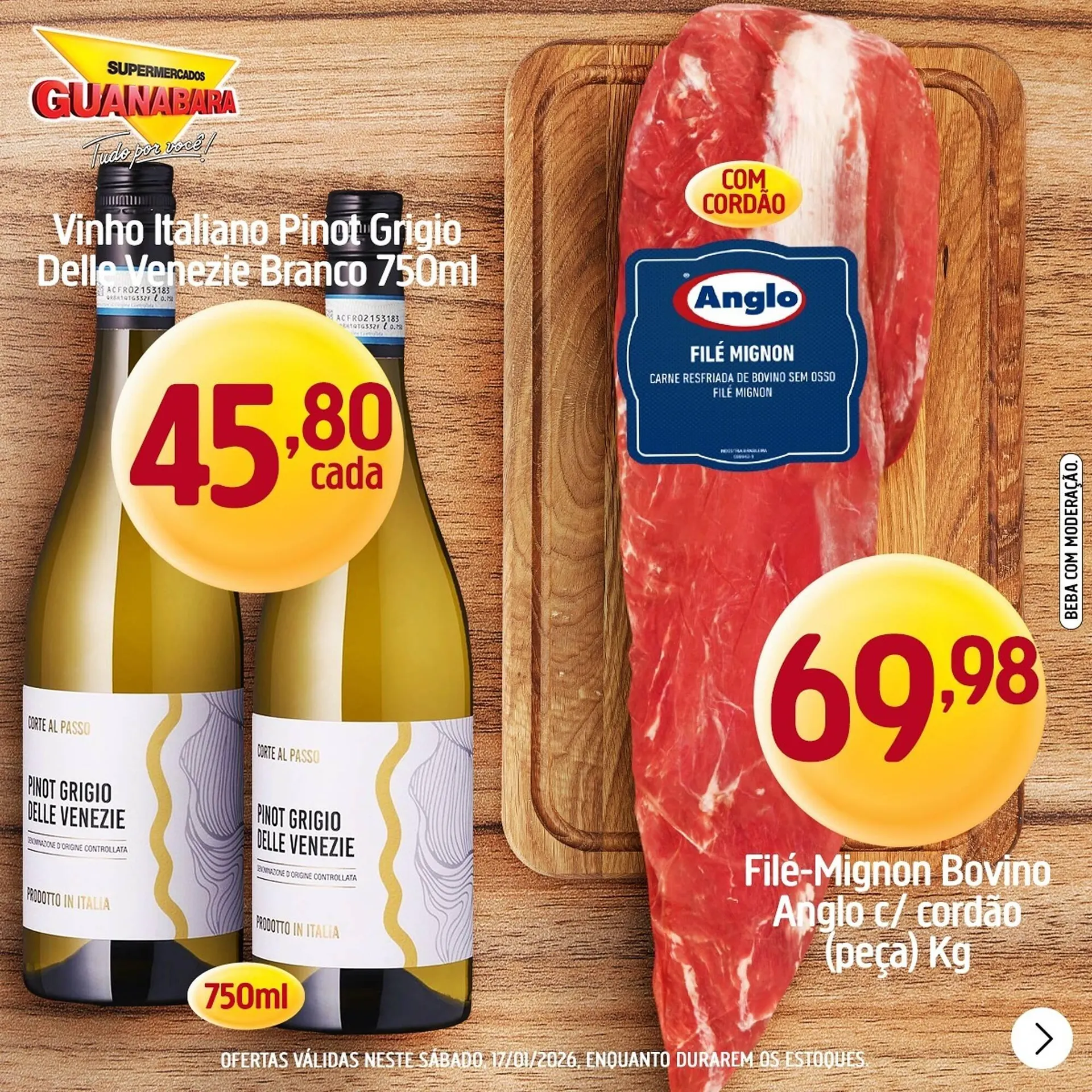 Encarte de Encarte Supermercados Guanabara 17 de janeiro até 17 de janeiro 2026 - Pagina 1