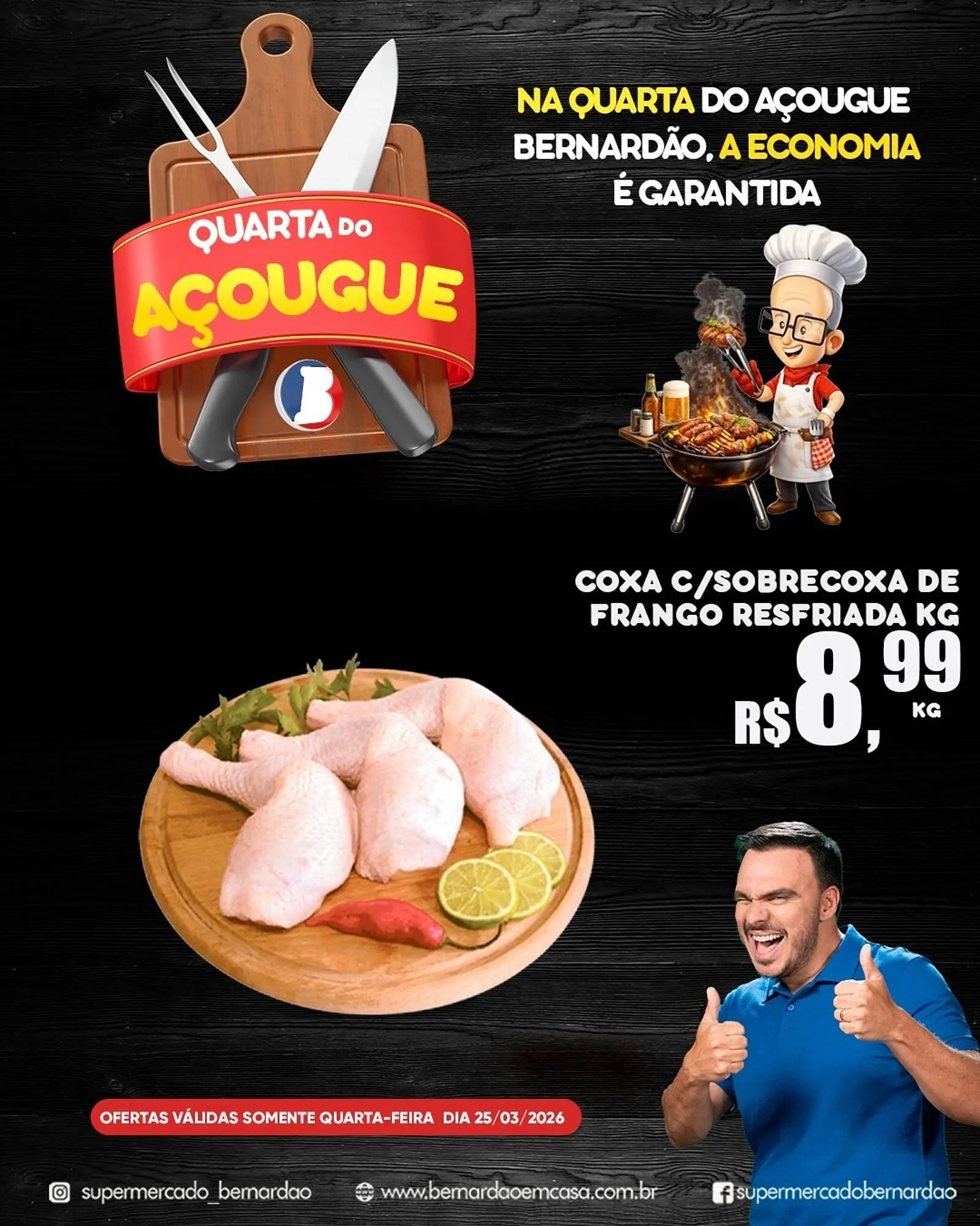 Encarte de Catálogo Supermercado Bernardão 25 de março até 25 de março 2026 - Pagina 1