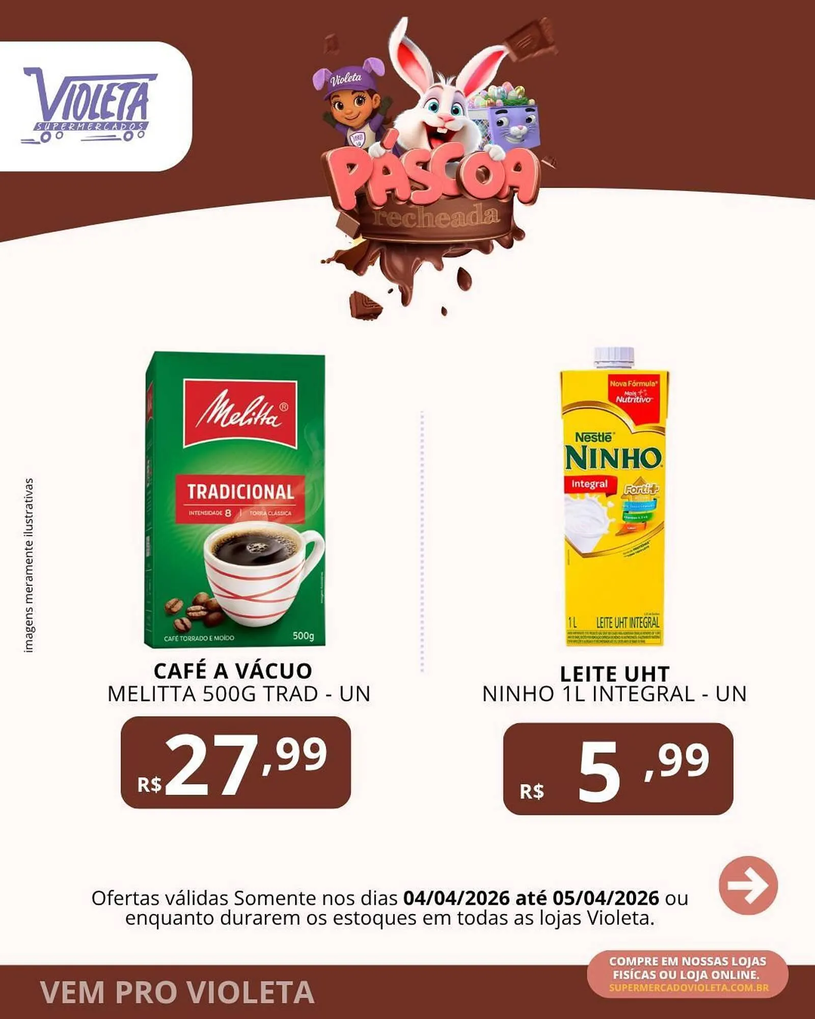 Encarte de Catálogo Violeta Supermercados 4 de abril até 5 de abril 2026 - Pagina 4