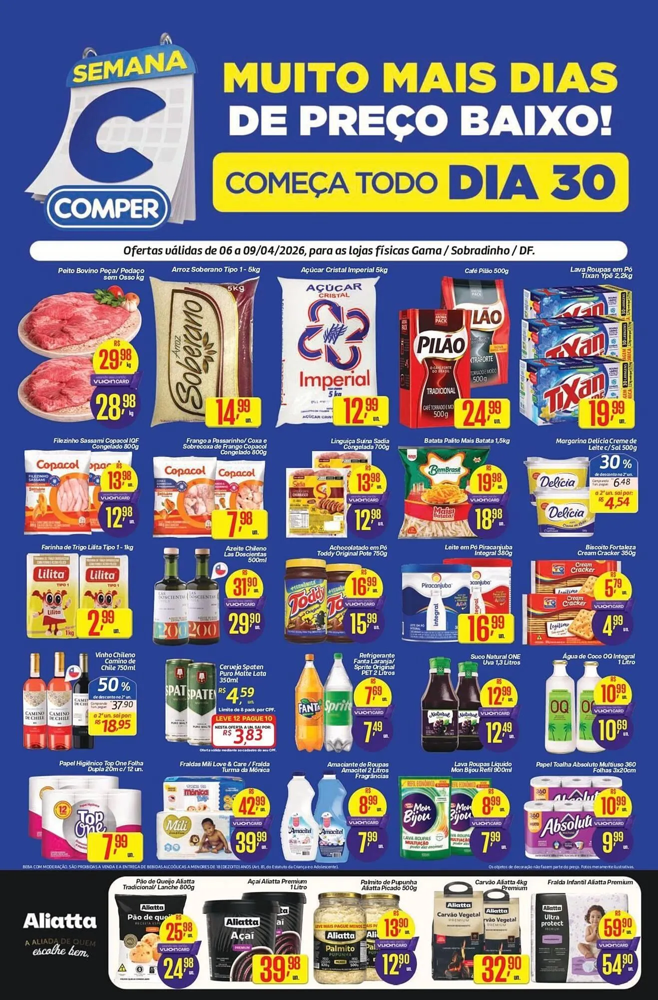 Encarte de Folheto Comper 6 de abril até 9 de abril 2026 - Pagina 1