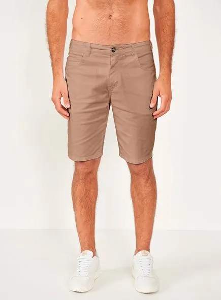 Bermuda Alfaiataria De Linho