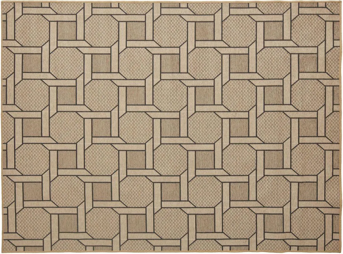 Tapete J Serrano Funcional Corrente Bege 72 150x200cm