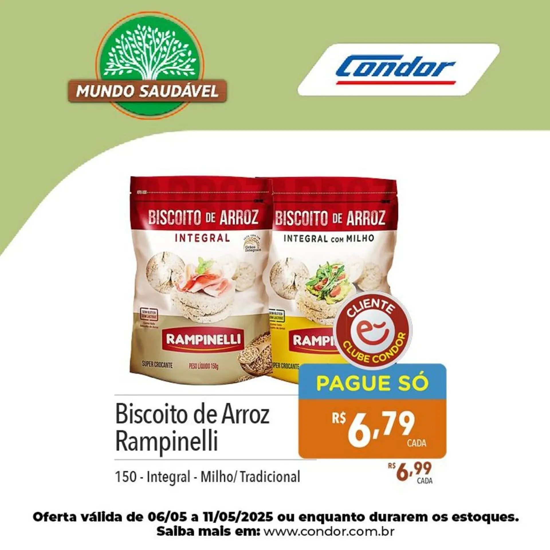 Encarte de Catálogo Supermercados Condor 6 de maio até 11 de maio 2025 - Pagina 1