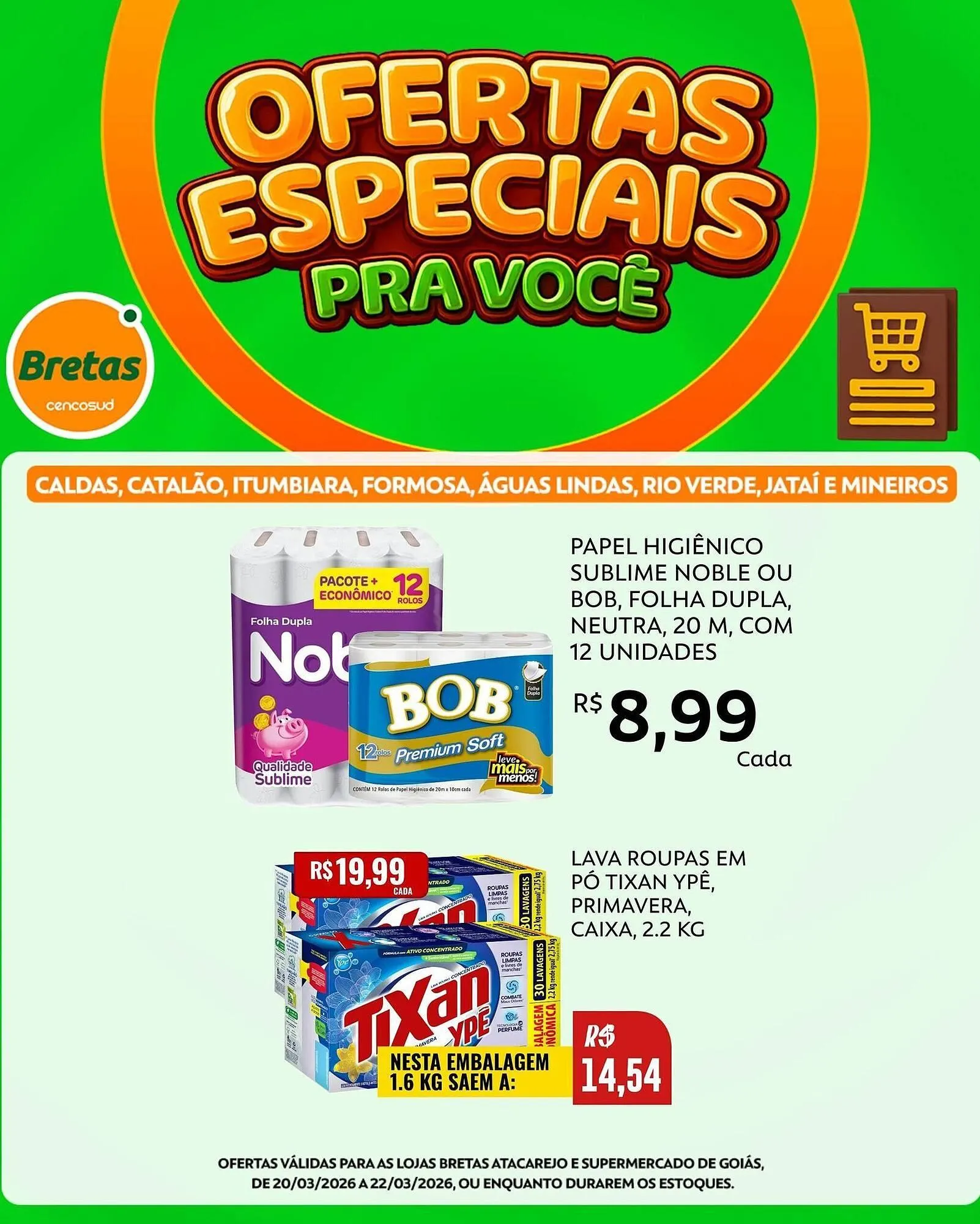 Encarte de Catálogo Supermercados Bretas 20 de março até 22 de março 2026 - Pagina 2