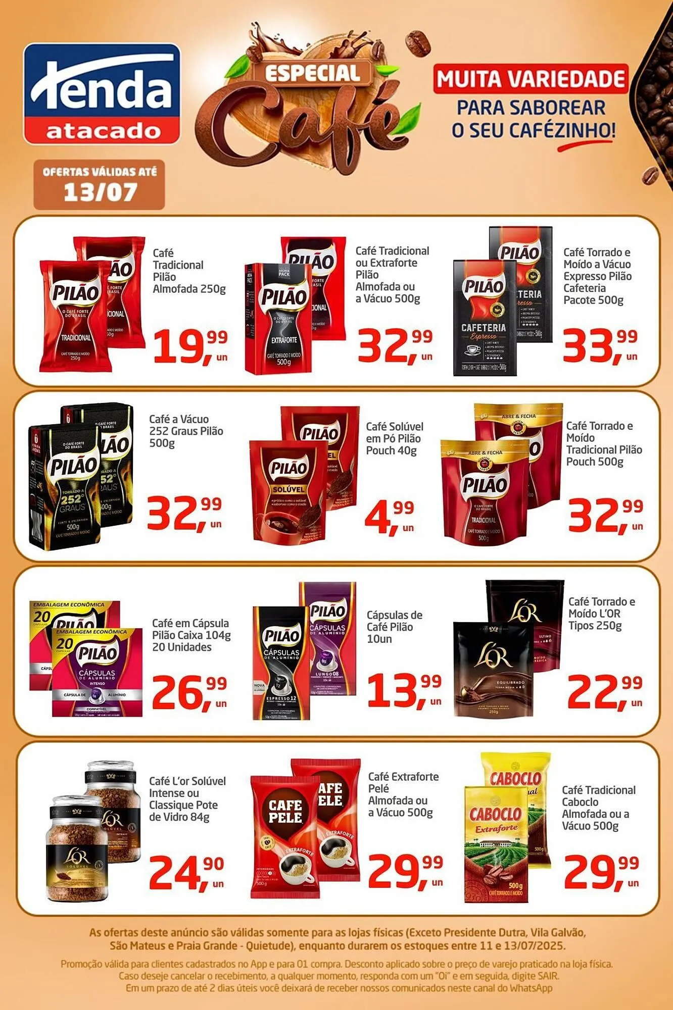 Encarte de Catálogo Tenda Atacado 11 de julho até 13 de julho 2025 - Pagina 1