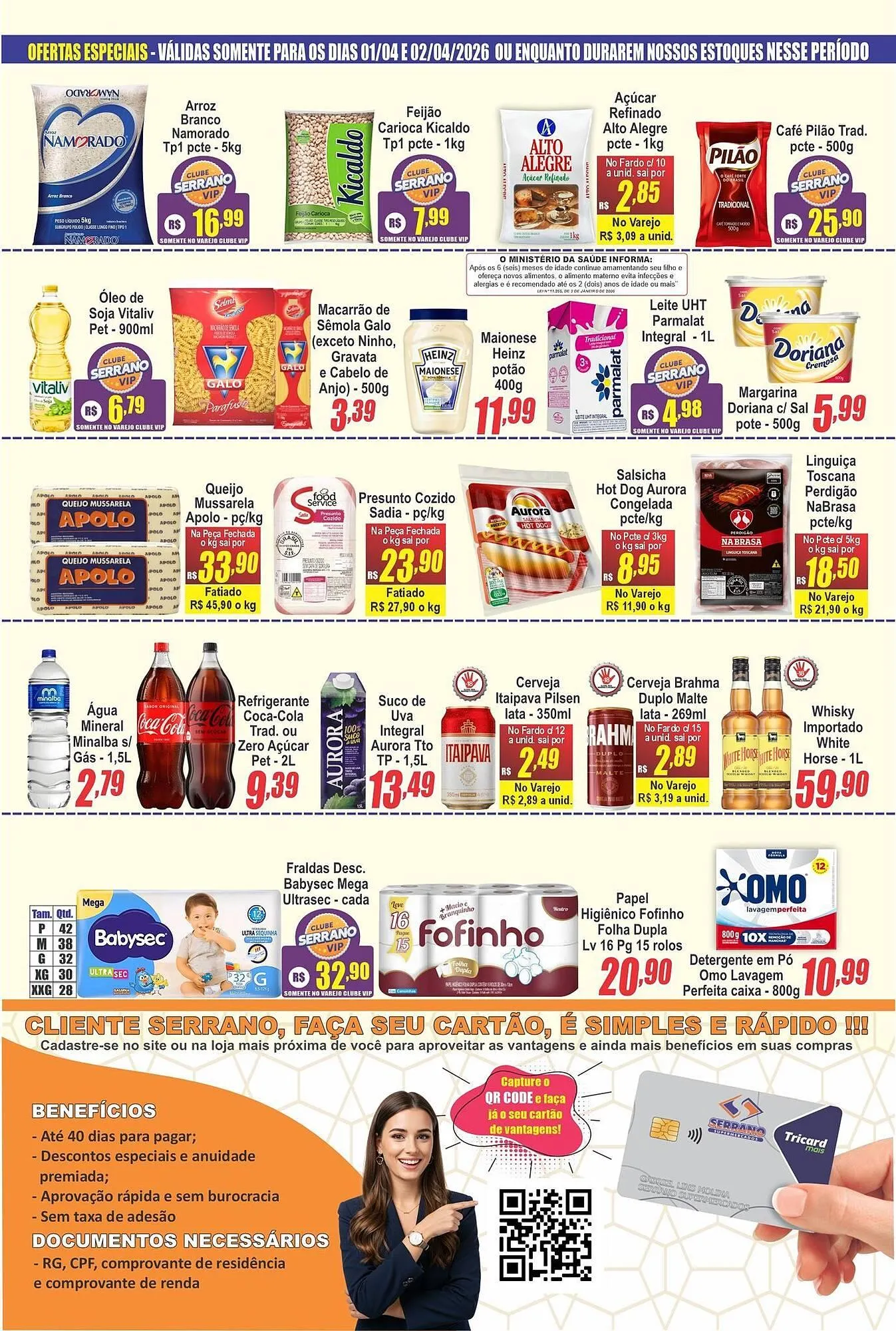 Encarte de Catálogo Serrano Supermercado 31 de março até 7 de abril 2026 - Pagina 2