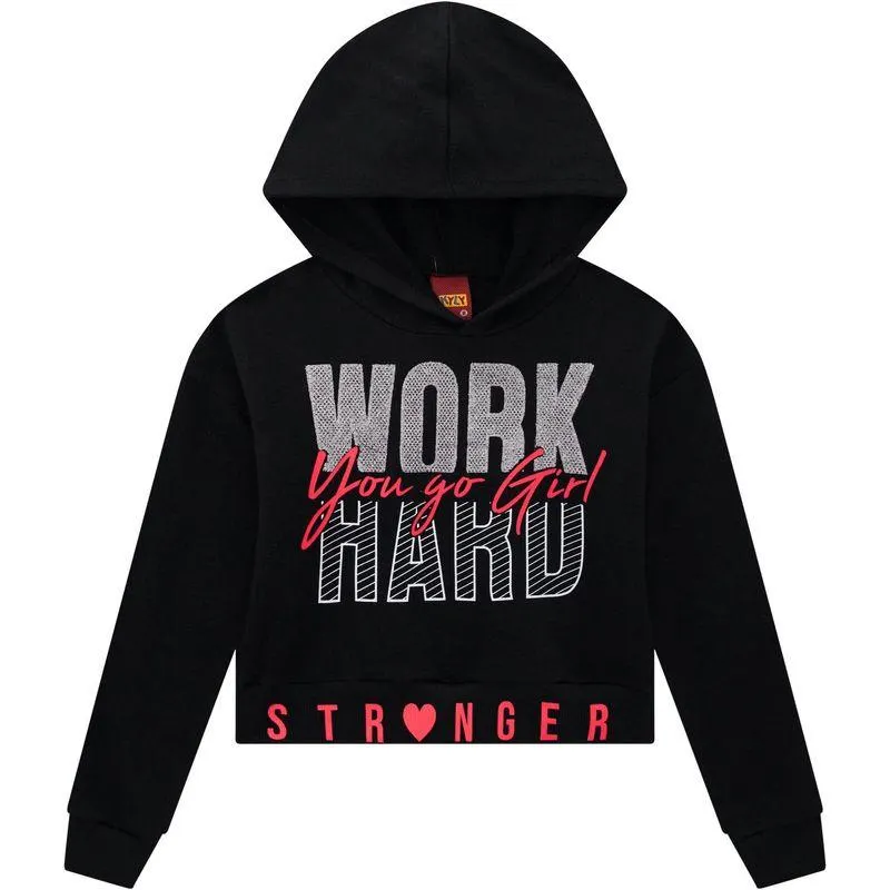 Casaco Infantil Feminino Kyly Moving Moletom - 207683D1.9010.10