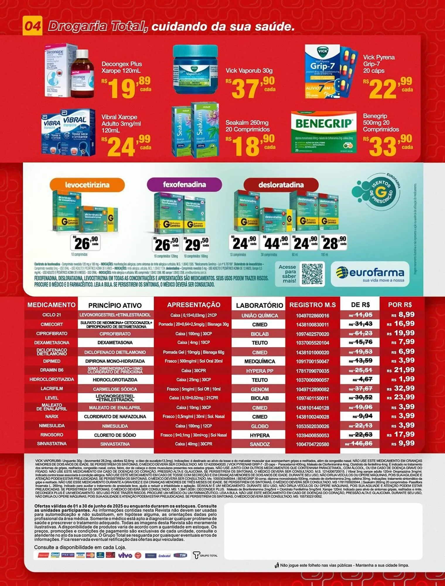 Encarte de Catálogo Drogaria Total 4 de junho até 30 de junho 2025 - Pagina 4