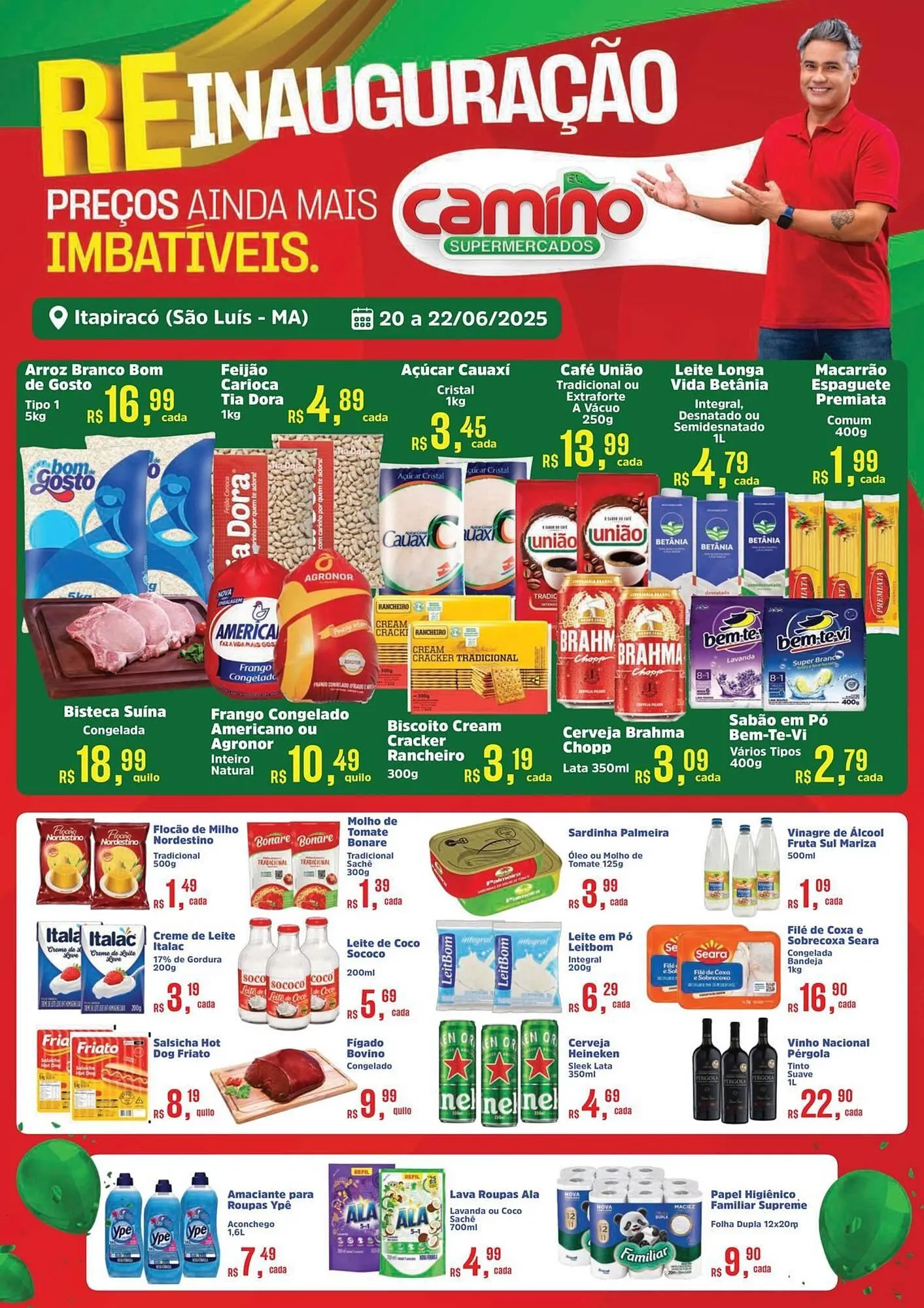 Encarte de Catálogo Supermercados Mateus 20 de junho até 22 de junho 2025 - Pagina 1