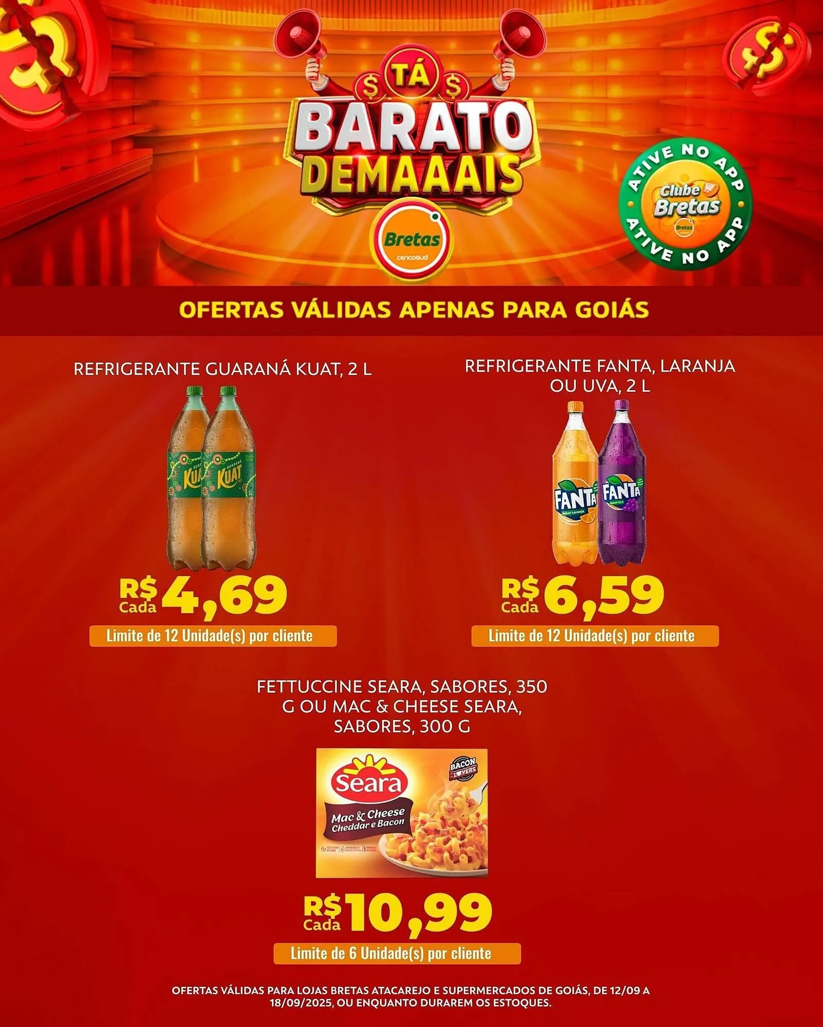 Encarte de Catálogo Supermercados Bretas 12 de setembro até 20 de setembro 2025 - Pagina 2