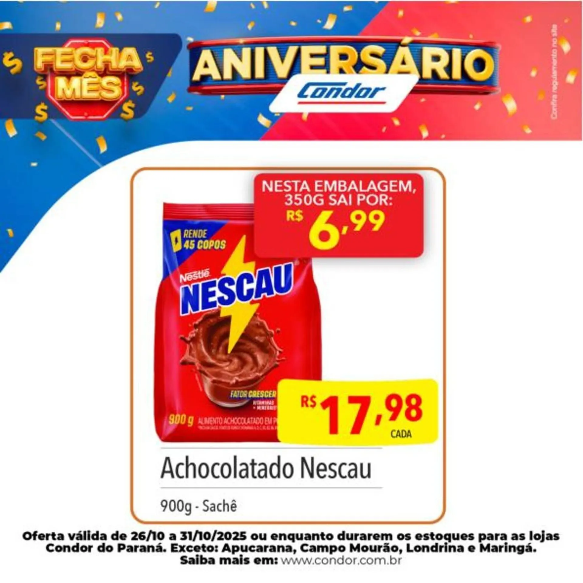 Encarte de Catálogo Supermercados Condor 28 de outubro até 31 de outubro 2025 - Pagina 2