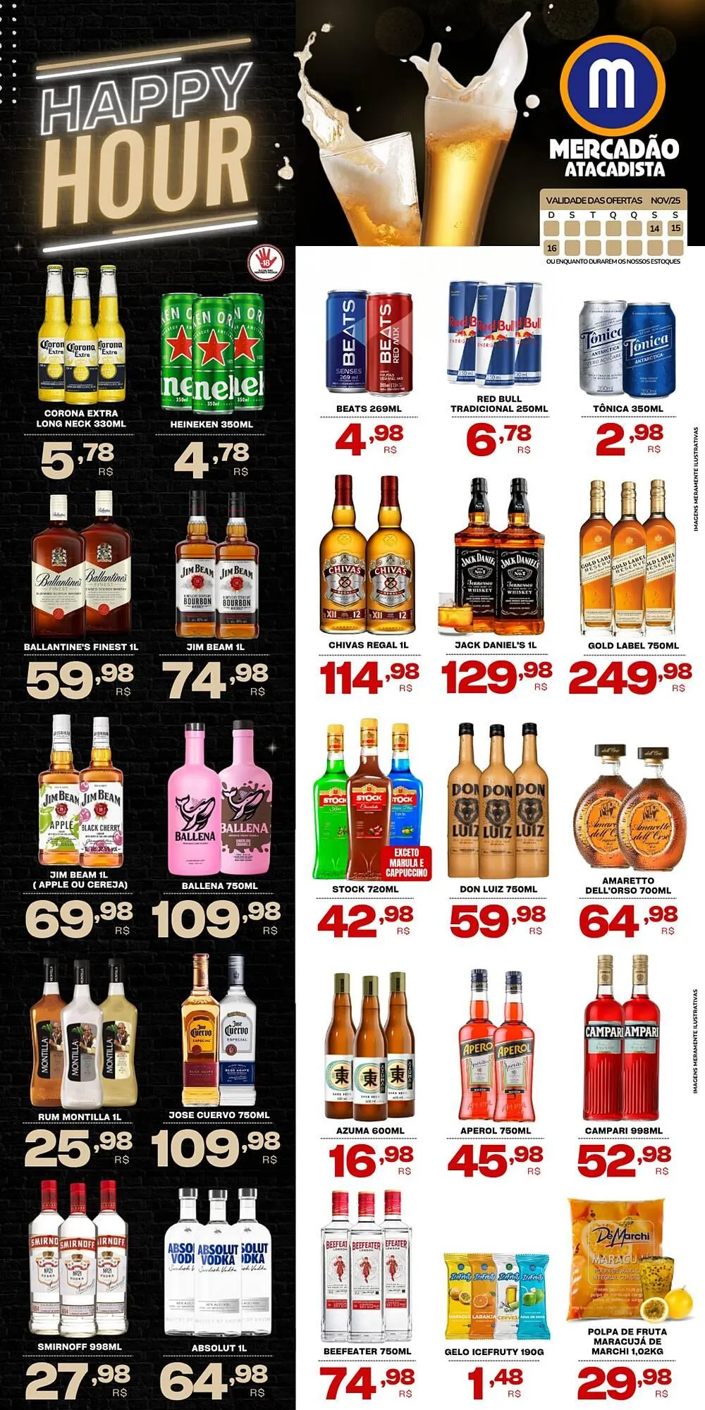 Encarte de Folheto Mercadão Atacadista 14 de novembro até 16 de novembro 2025 - Pagina 1