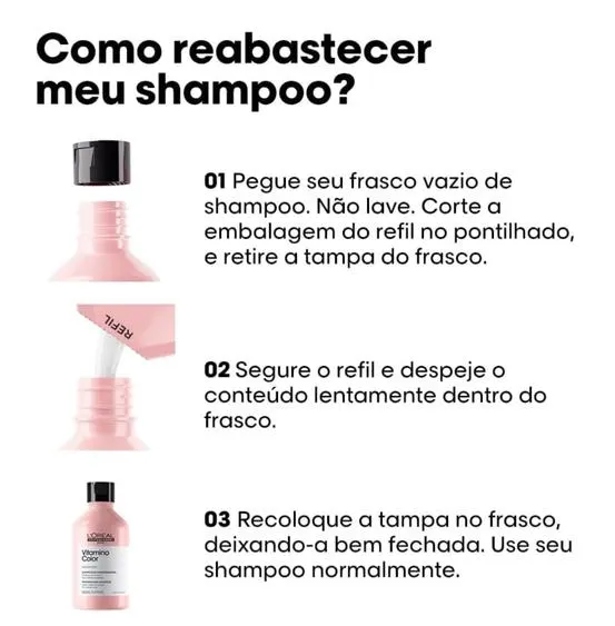 Shampoo Refil L'Oréal Professionnel Vitamino Color 240ml