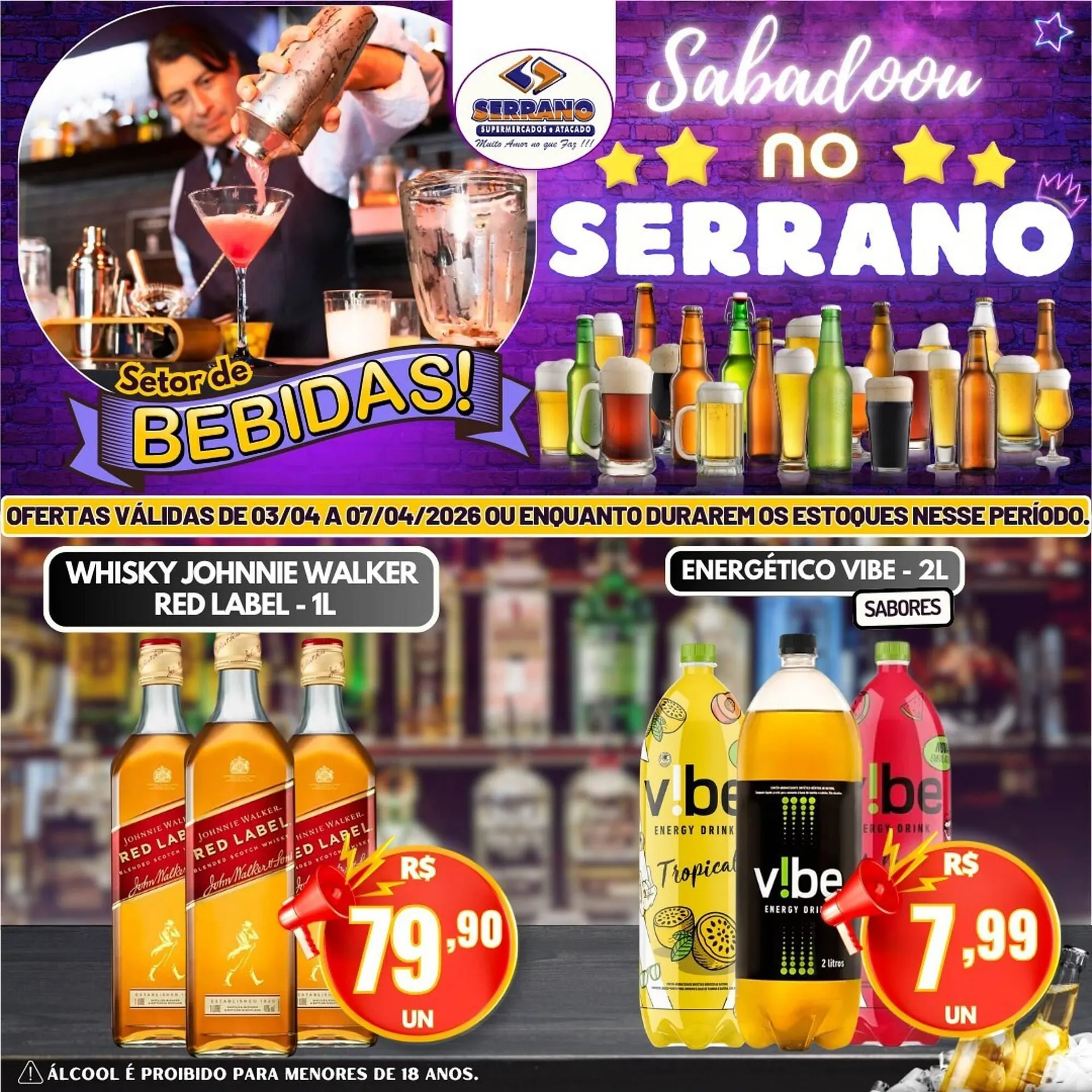 Encarte de Catálogo Serrano Supermercado 3 de abril até 7 de abril 2026 - Pagina 3