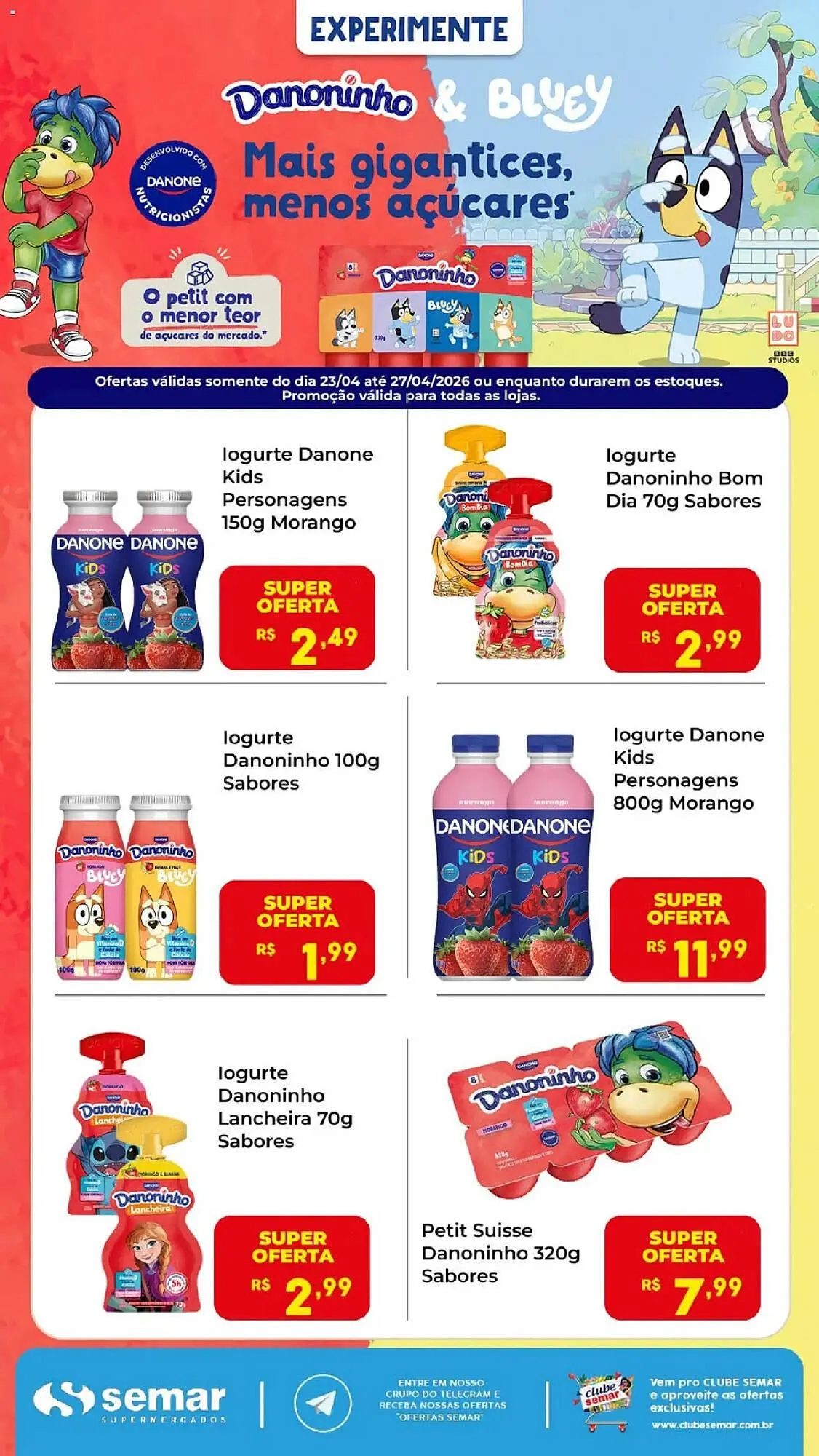 Encarte de Folheto Semar Supermercado 23 de abril até 27 de abril 2026 - Pagina 1