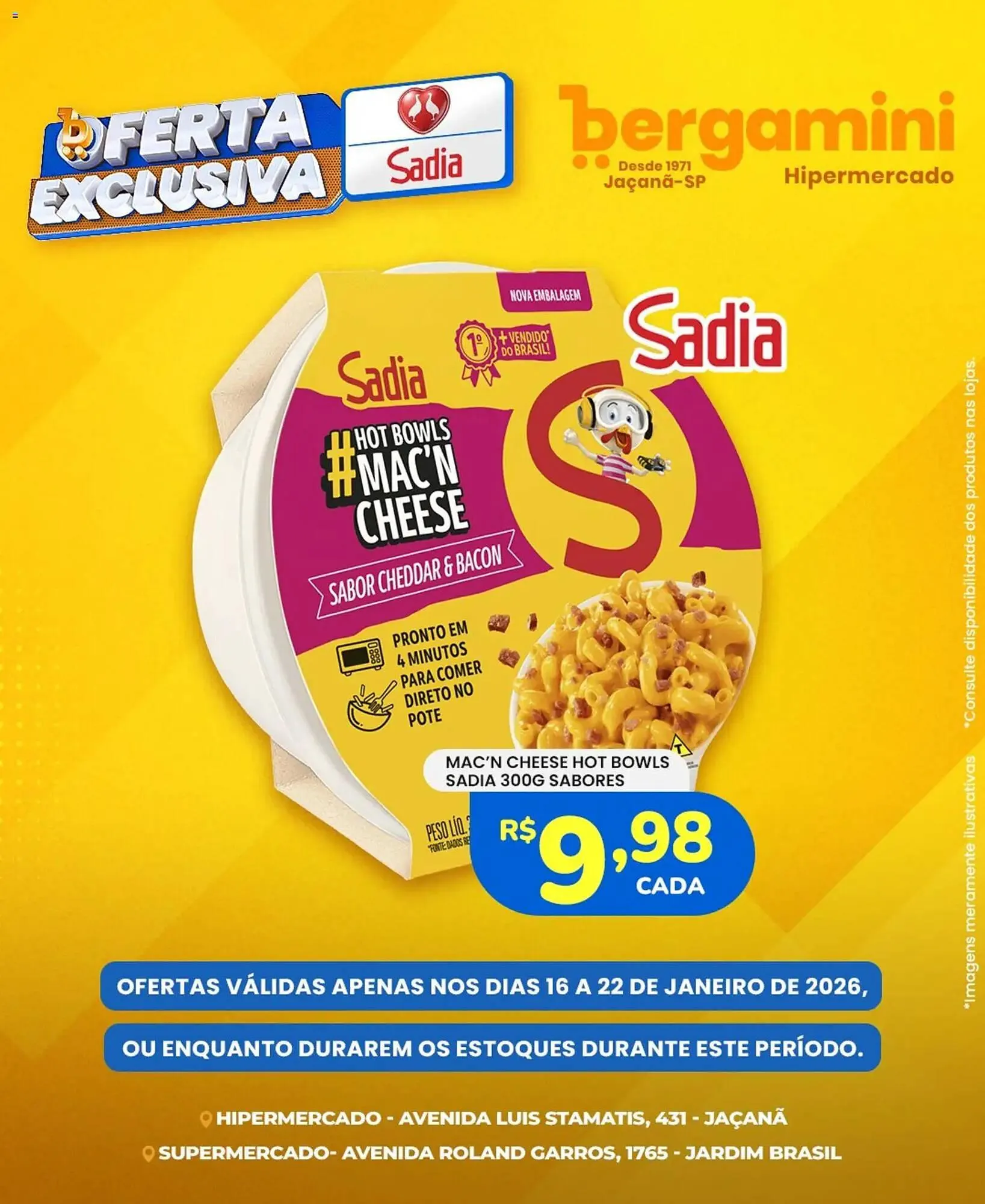 Encarte de Catálogo Supermercado Bergamini 16 de janeiro até 22 de janeiro 2026 - Pagina 2