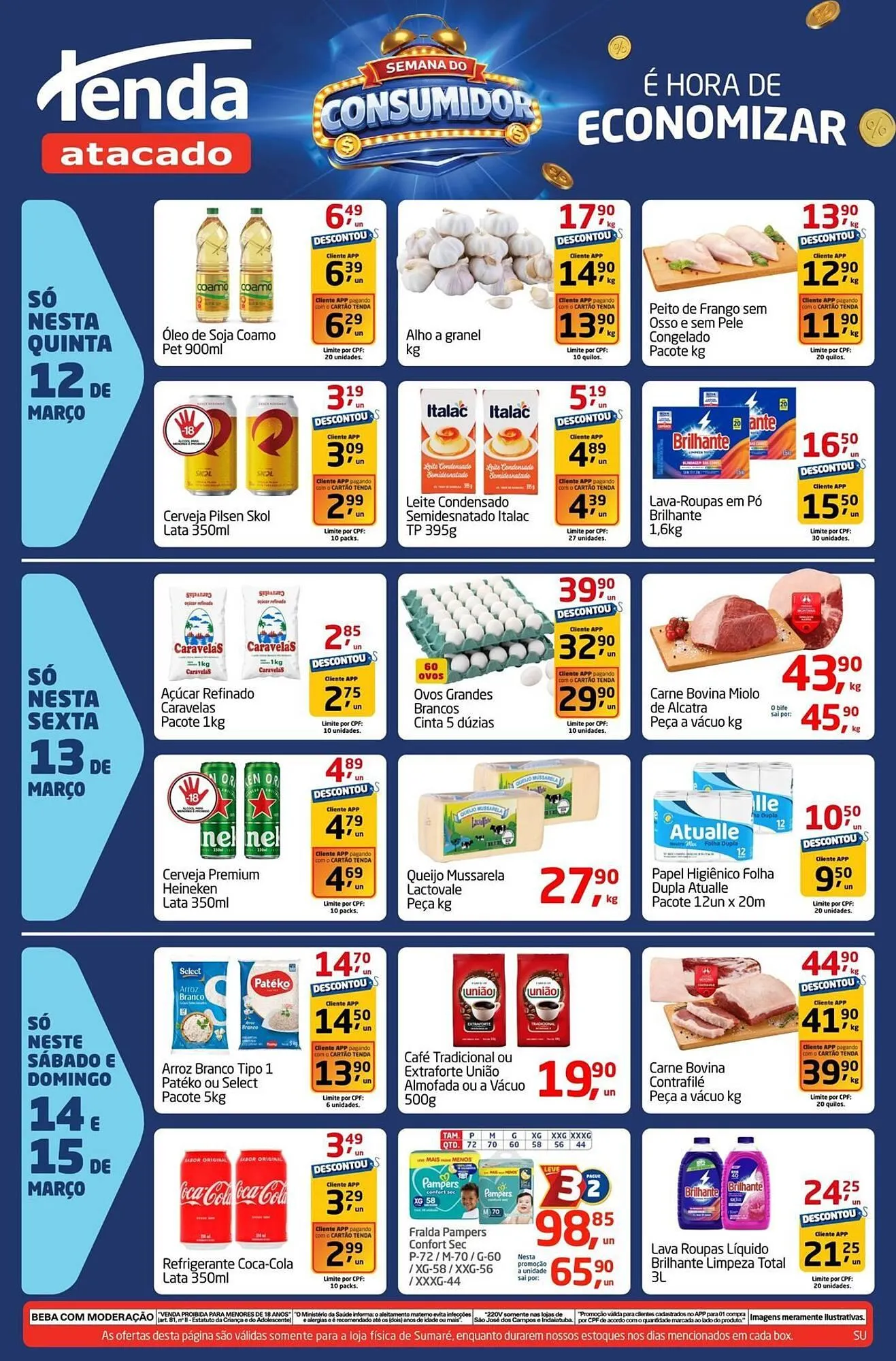 Encarte de Folheto Tenda Atacado 12 de março até 15 de março 2026 - Pagina 1