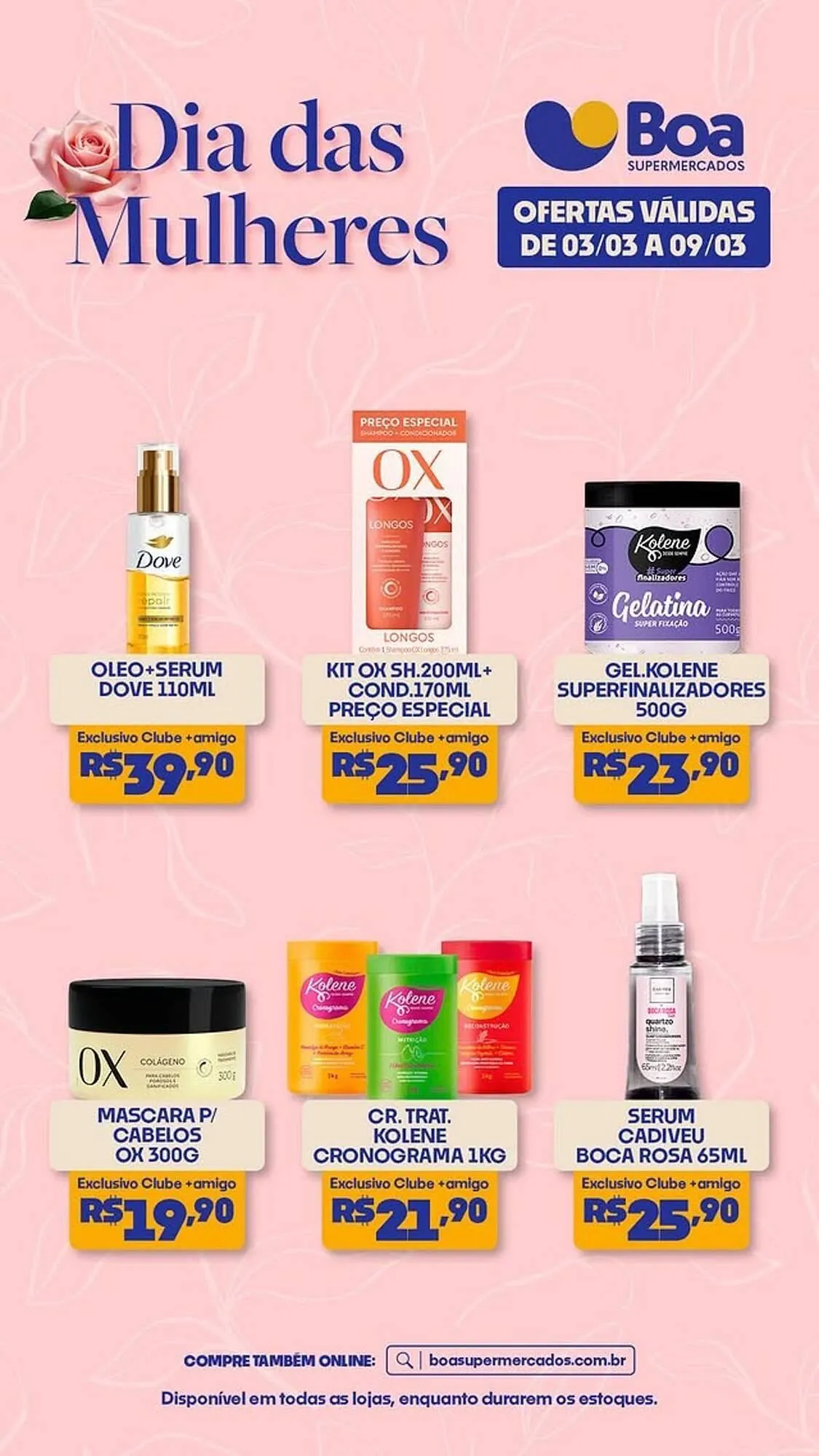 Encarte de Tabloide Boa Supermercados 5 de março até 9 de março 2026 - Pagina 1