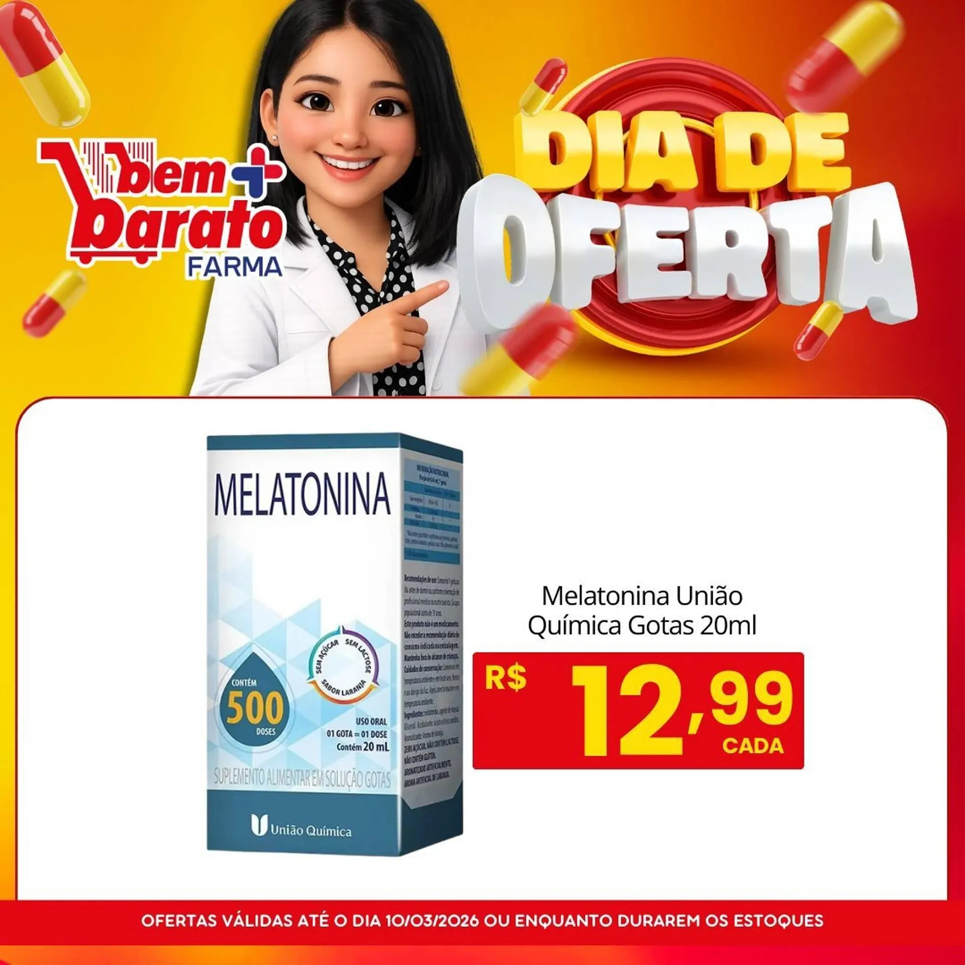 Encarte de Catálogo Supermercado Bem Barato 10 de março até 10 de março 2026 - Pagina 1