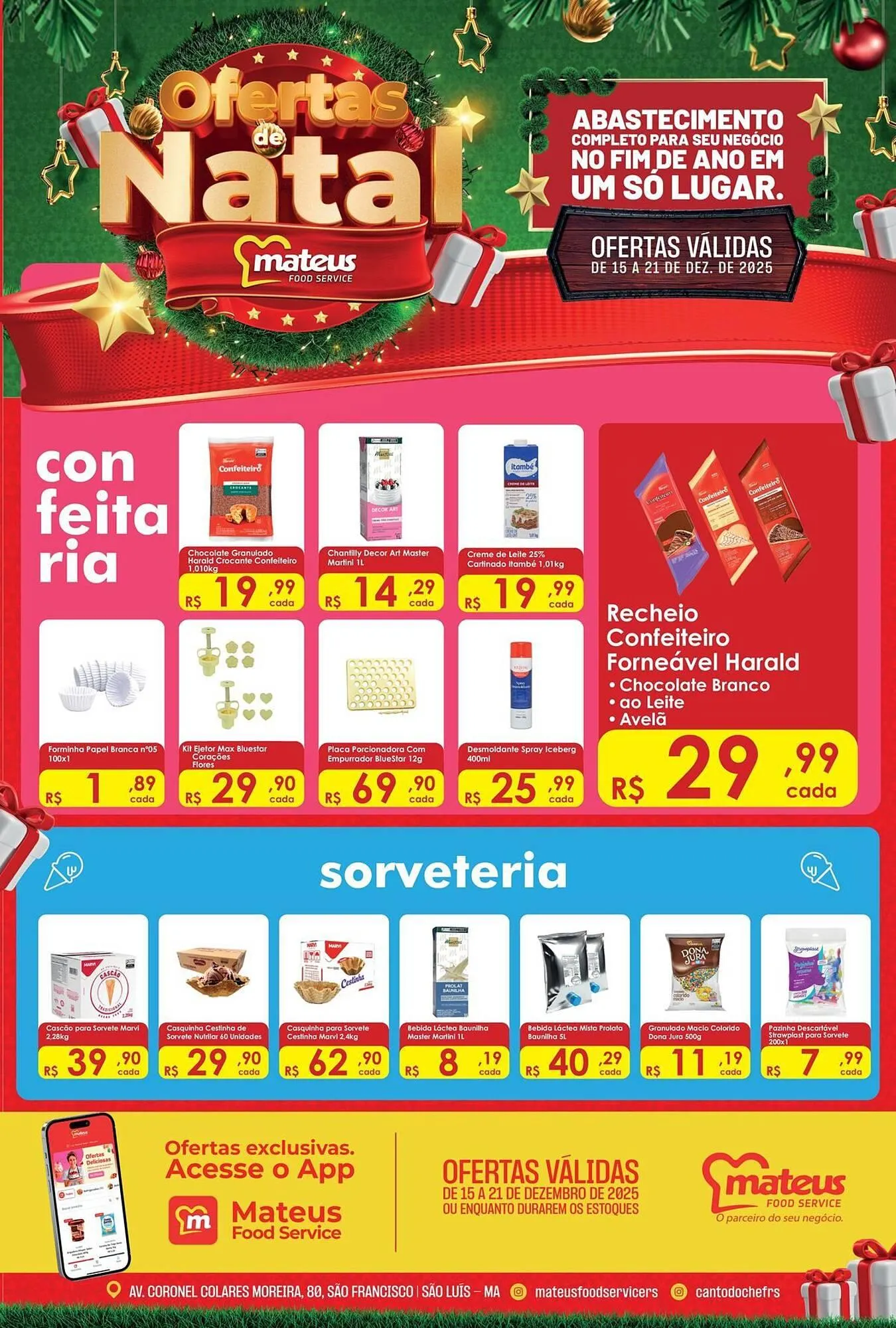 Encarte de Catálogo Supermercados Mateus 15 de dezembro até 21 de dezembro 2025 - Pagina 1