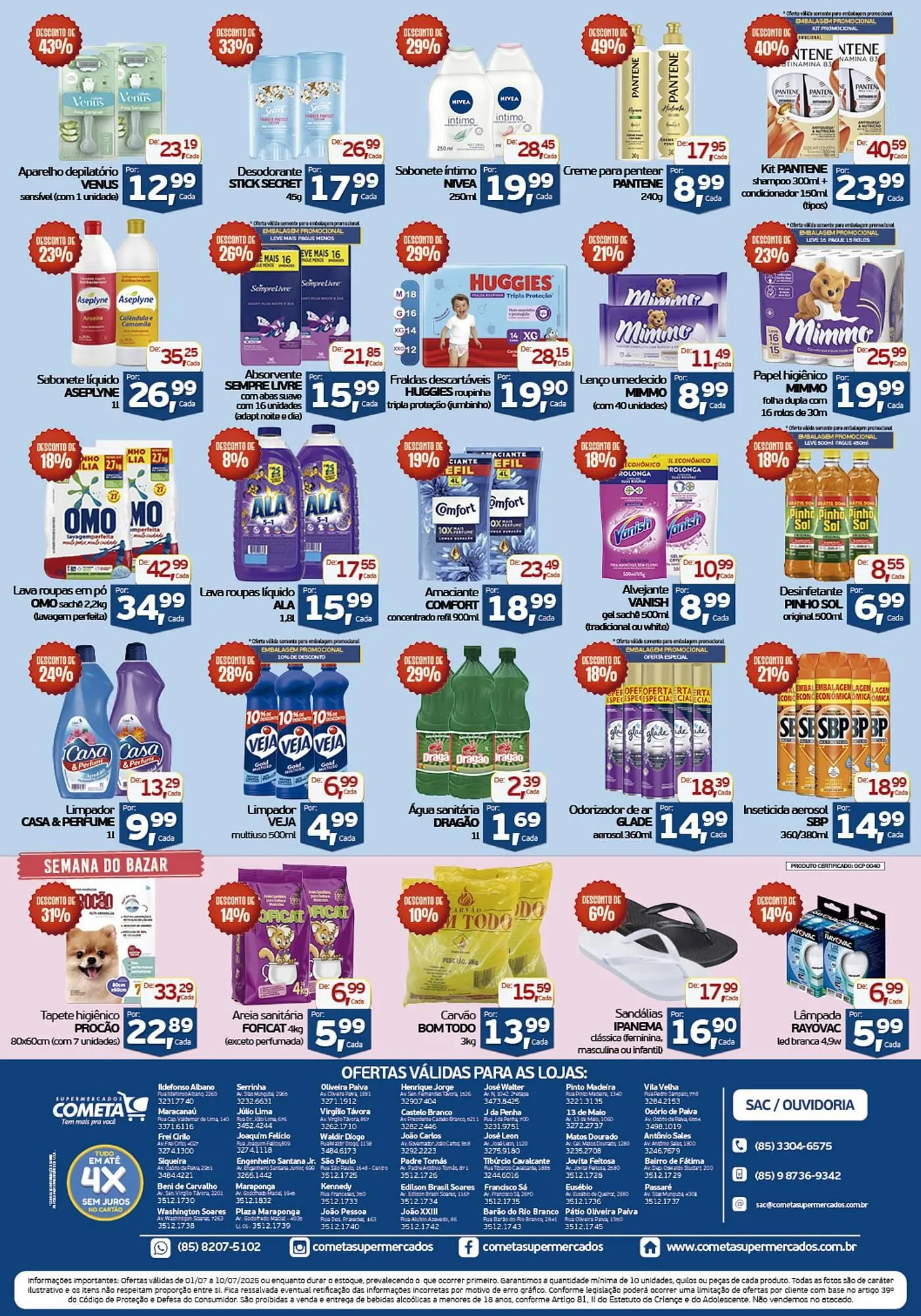 Encarte de Catálogo Cometa Supermercados 1 de julho até 10 de julho 2025 - Pagina 4
