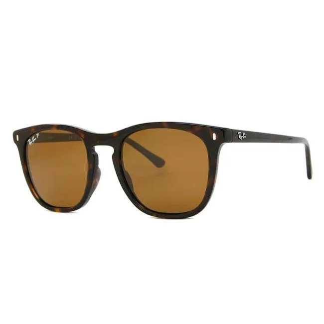 Óculos de Sol Unissex Ray-Ban Quadrado RB2210 902 Cor Havana e Marrom