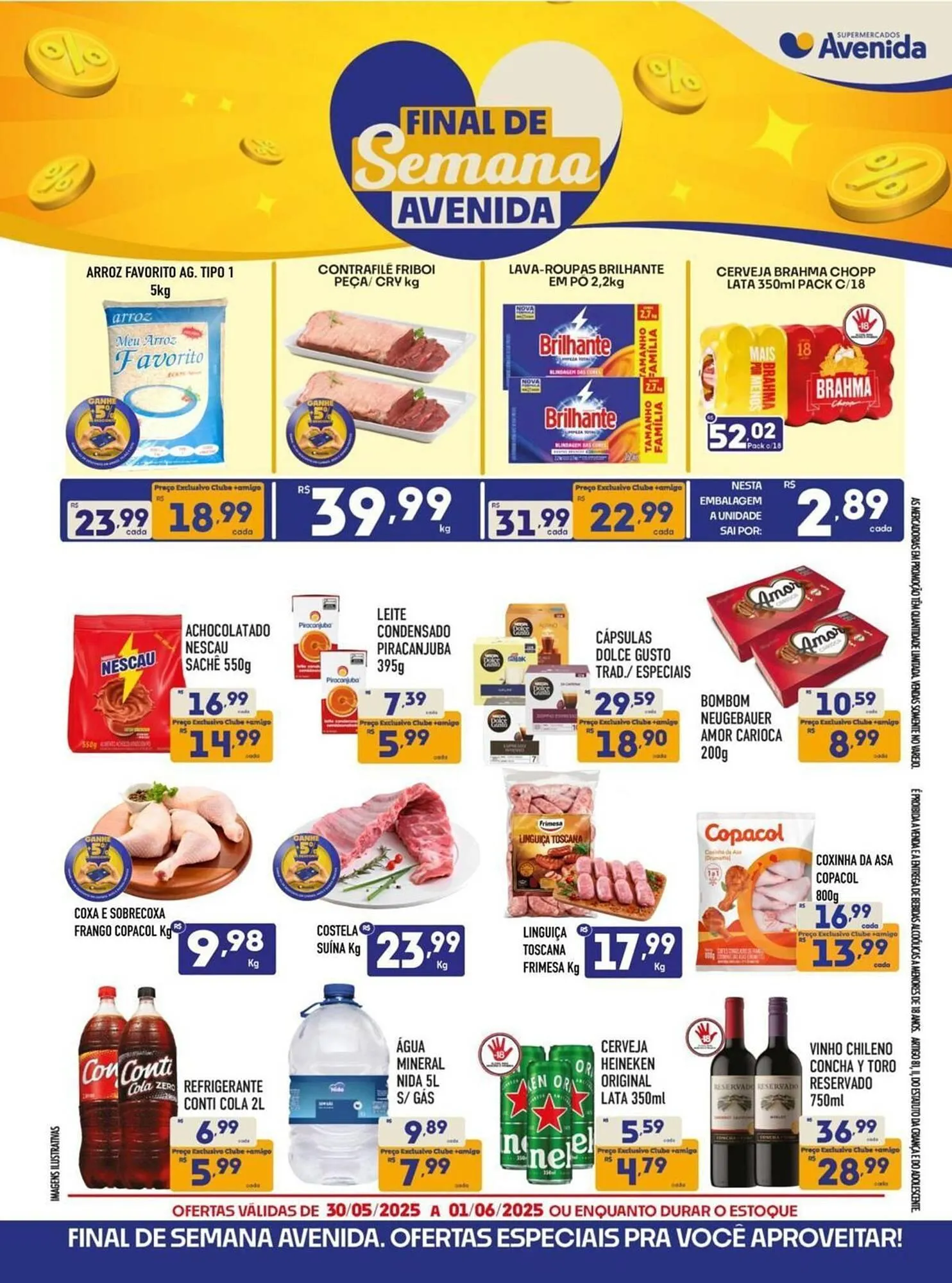 Encarte de Catálogo Supermercados Avenida 30 de maio até 1 de junho 2025 - Pagina 1