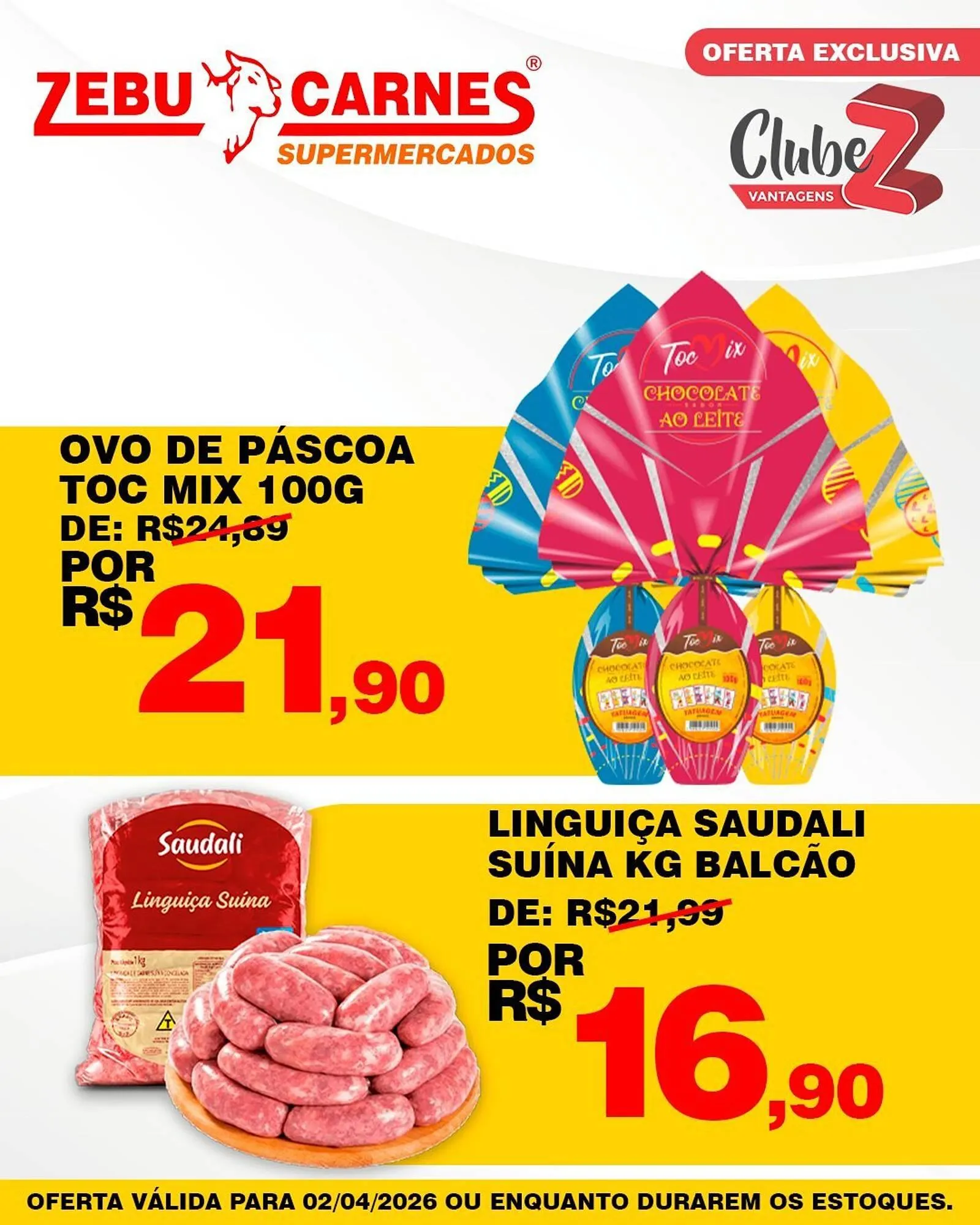 Encarte de Catálogo Zebu Carnes Supermercados 1 de abril até 2 de abril 2026 - Pagina 1