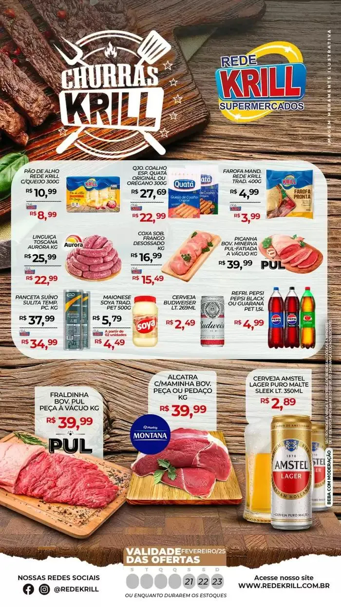 Encarte de Encarte Rede Krill 21 de fevereiro até 23 de fevereiro 2025 - Pagina 1
